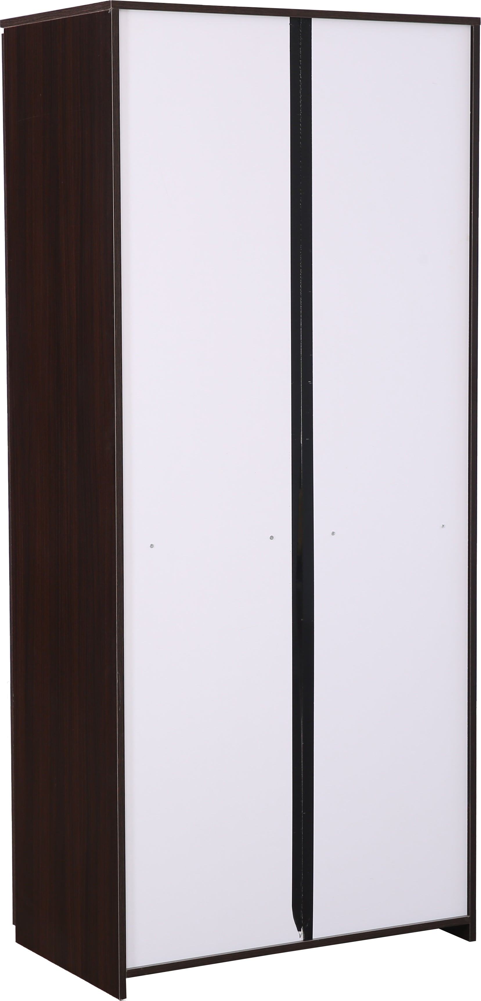 Swirl Two door Wardrobe in Dark Oak Colour