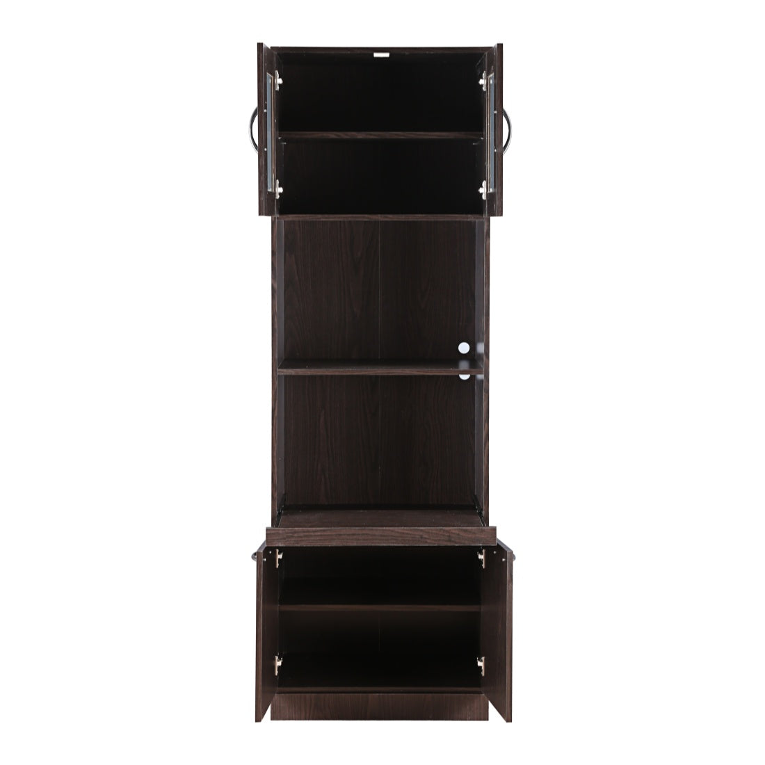 Penelope Engineered Wood Multipurpose Cabinet in Walnut Colour