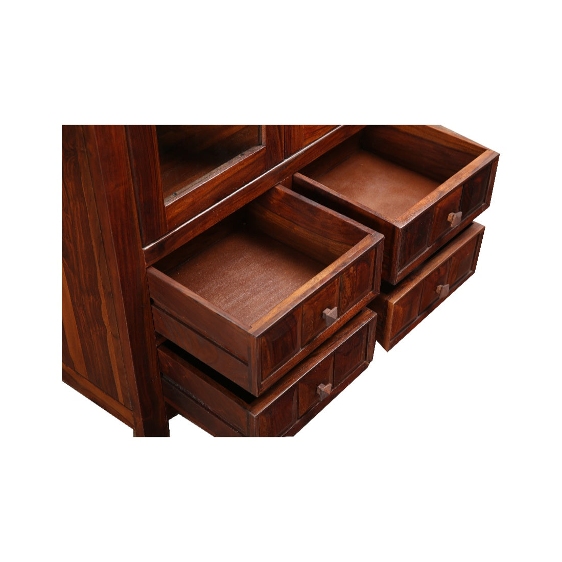 Woodrow Sheesham Wood(Rosewood) Book Shelf in Honey Colour