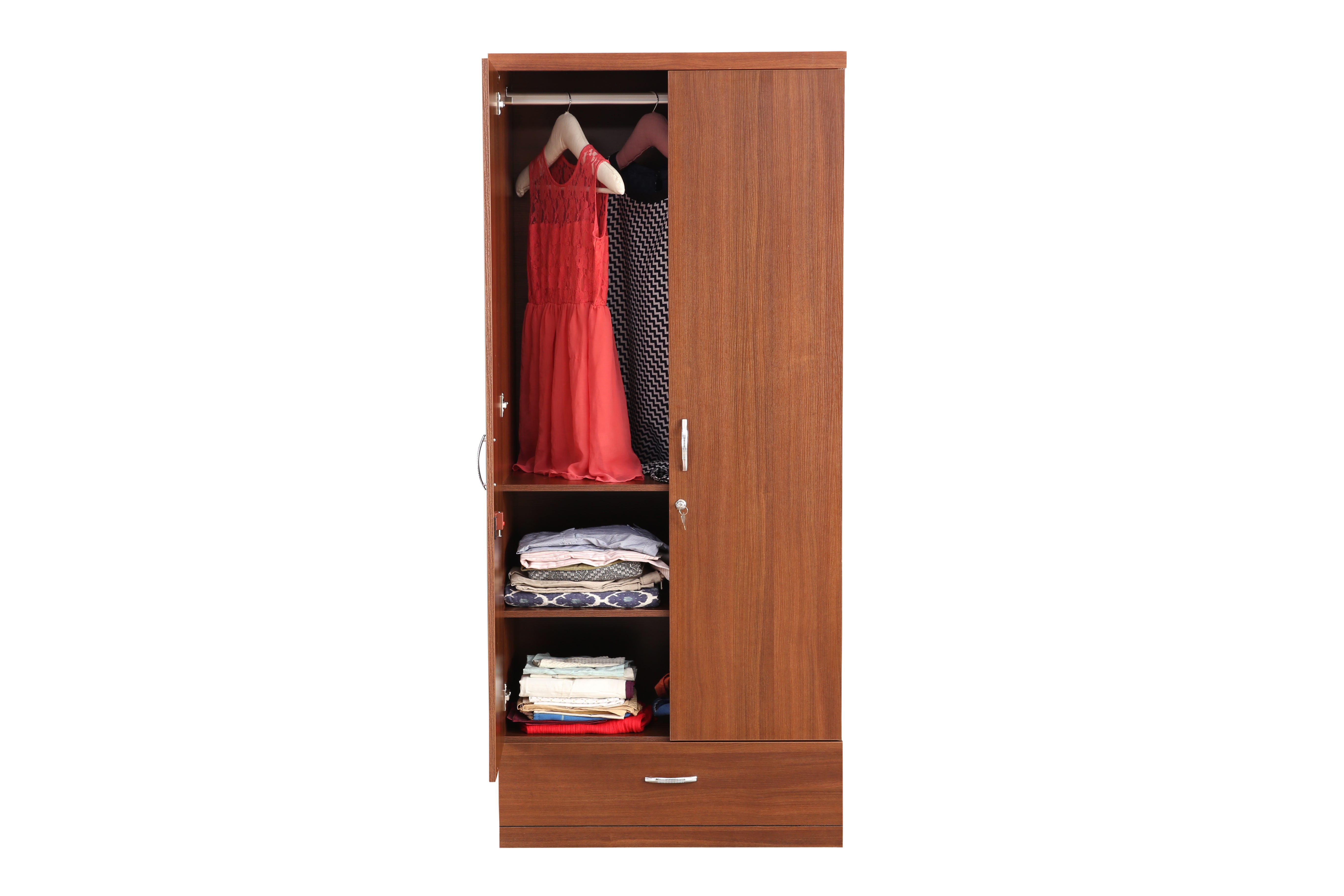 Ultima 2 door wardrobe in Walnut Colour