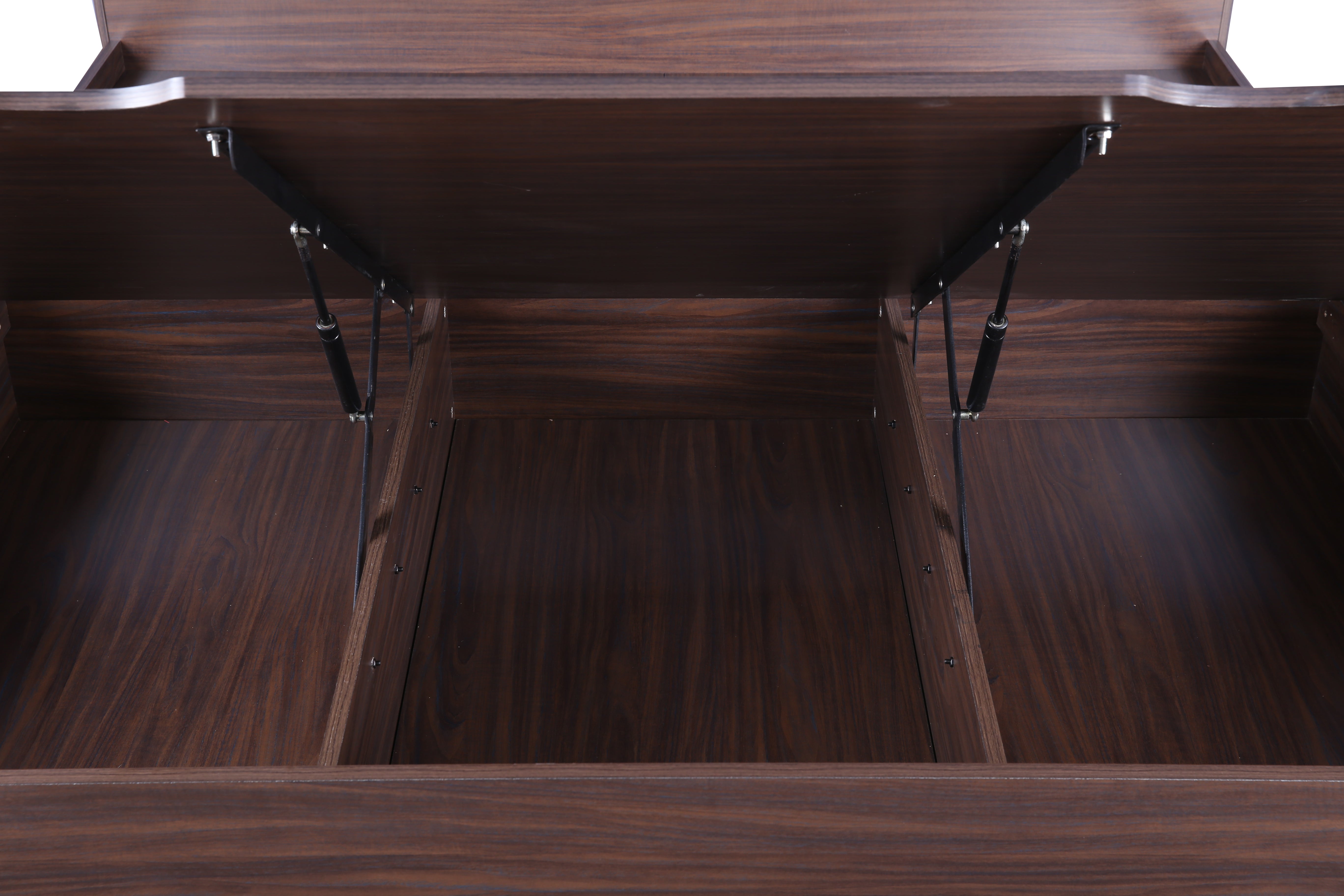 Bolton King Bed with Hydraulic storage in Walnut Colour