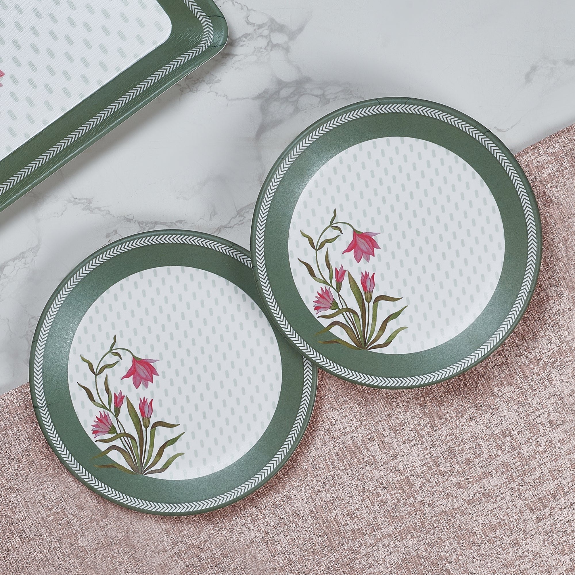 Living Essence Nelumbra Small Plate 7.5 Inch Set of 2Pcs