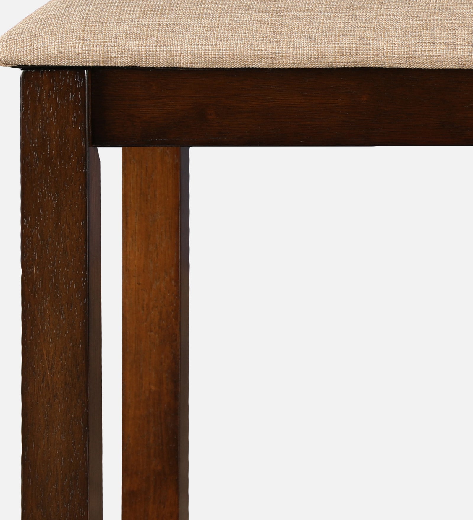 Shore Rubber Wood Dining Bench in Rio Brown Colour