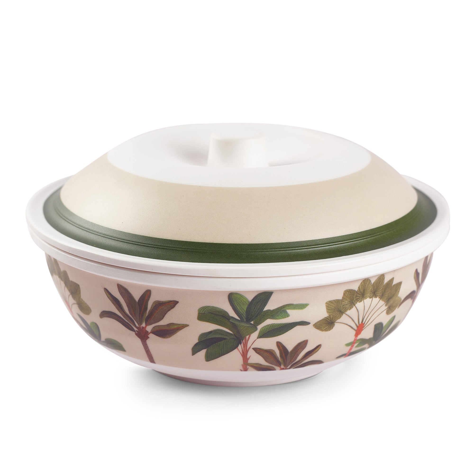 Oasis Melamine Serving Bowl with Lid in Multi Colour