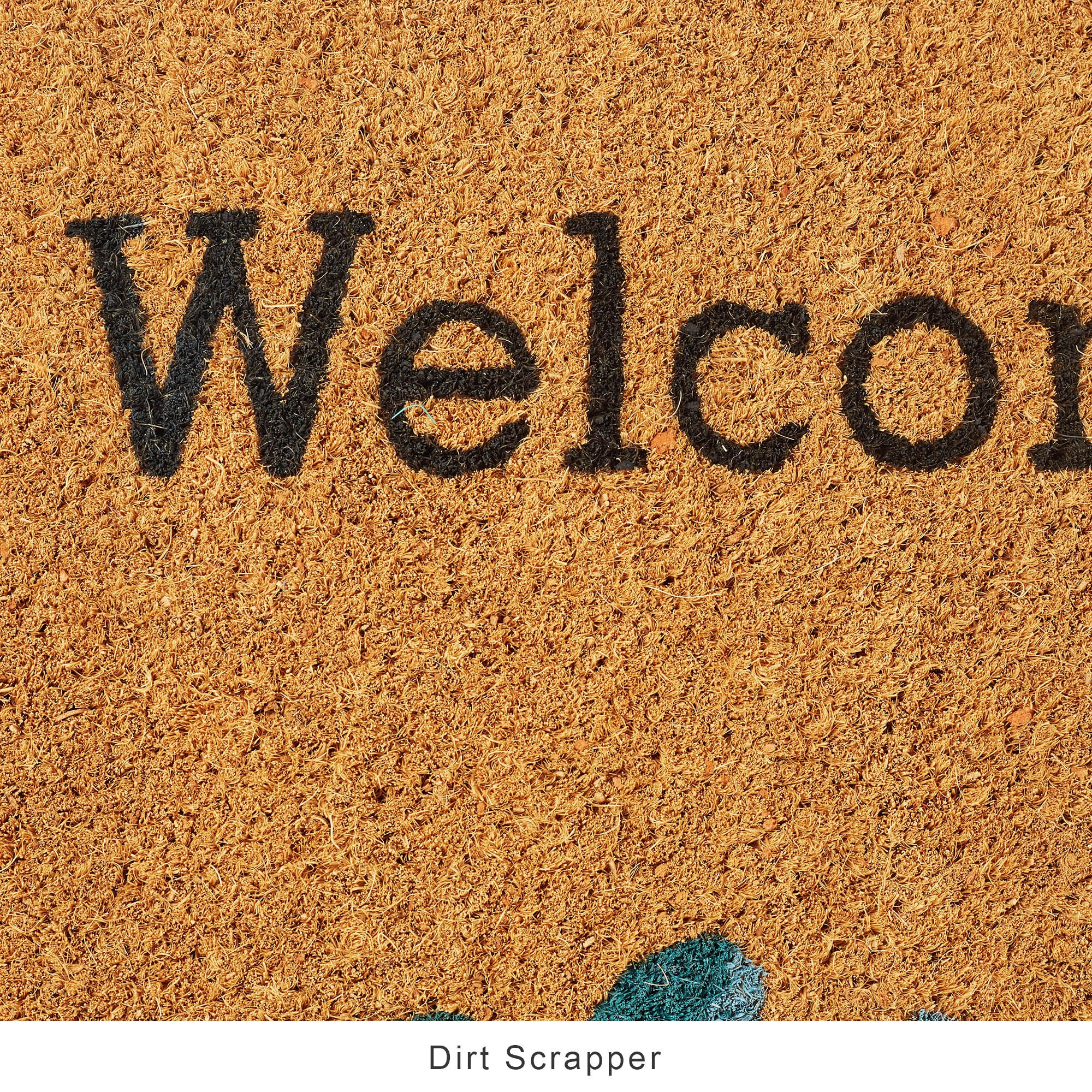 Natura  Floral Printed Coir Doormat 40x60 CM in Multi Colour