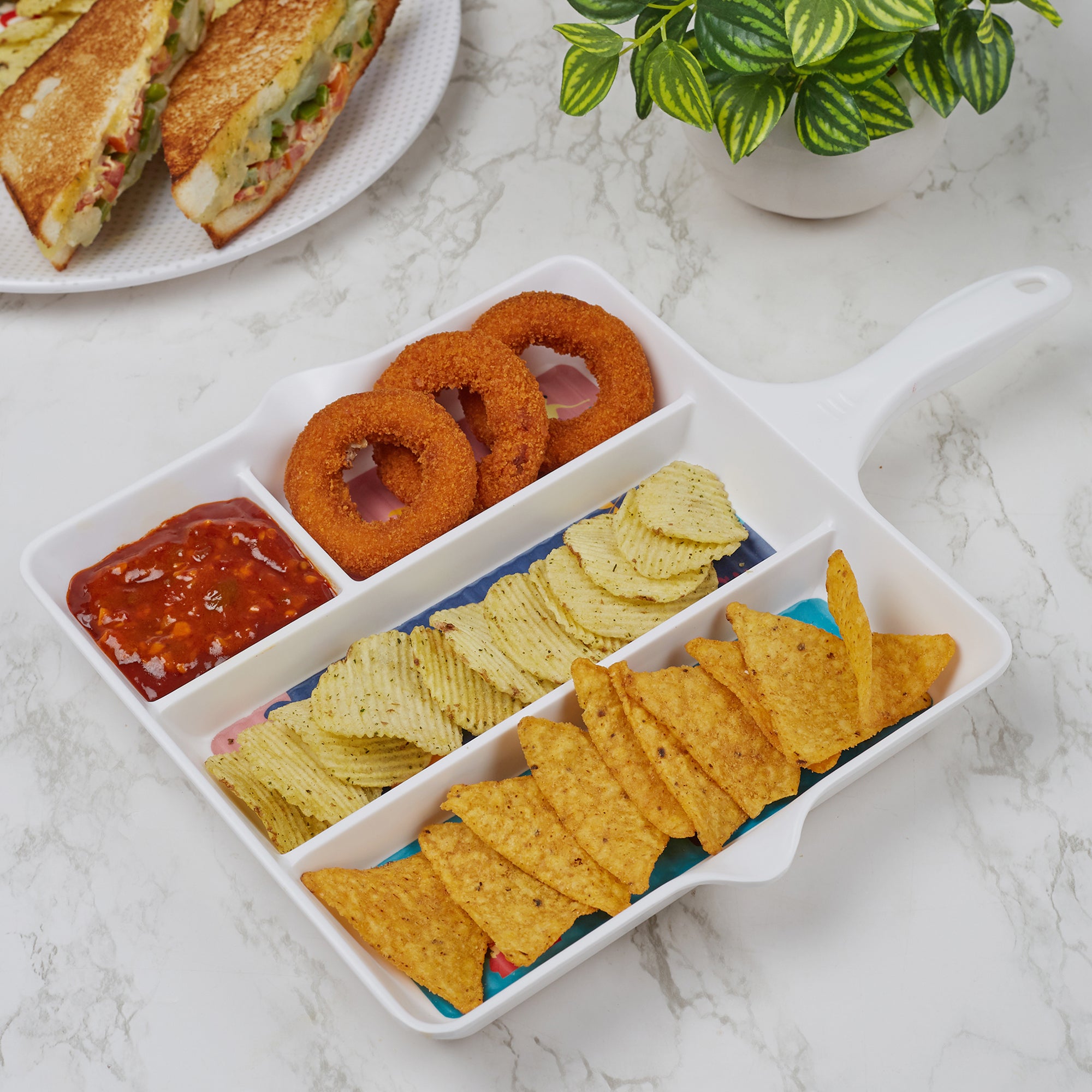 Good Life Melamine Skillet Serving Platter in Multi Colour