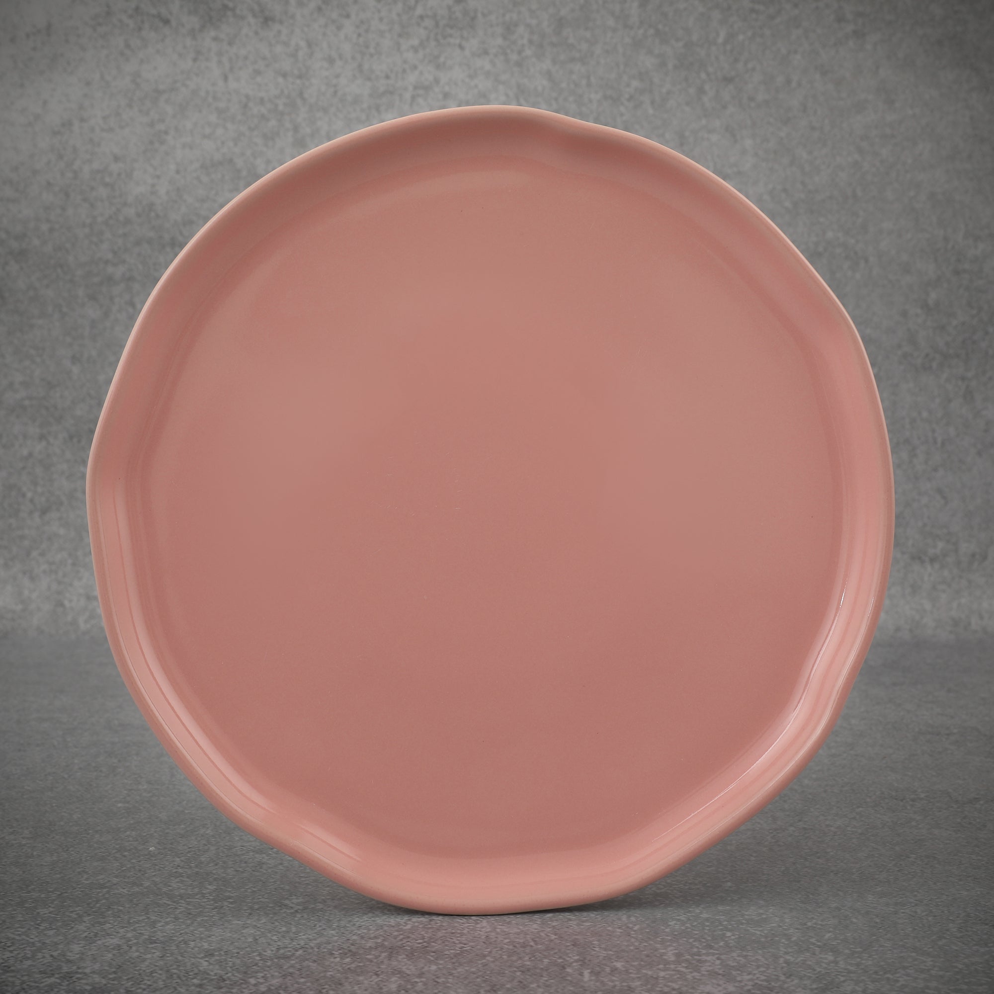 Palette Ceramic 10.5 Inch Dinner Plate 4 Pcs in Pink Colour