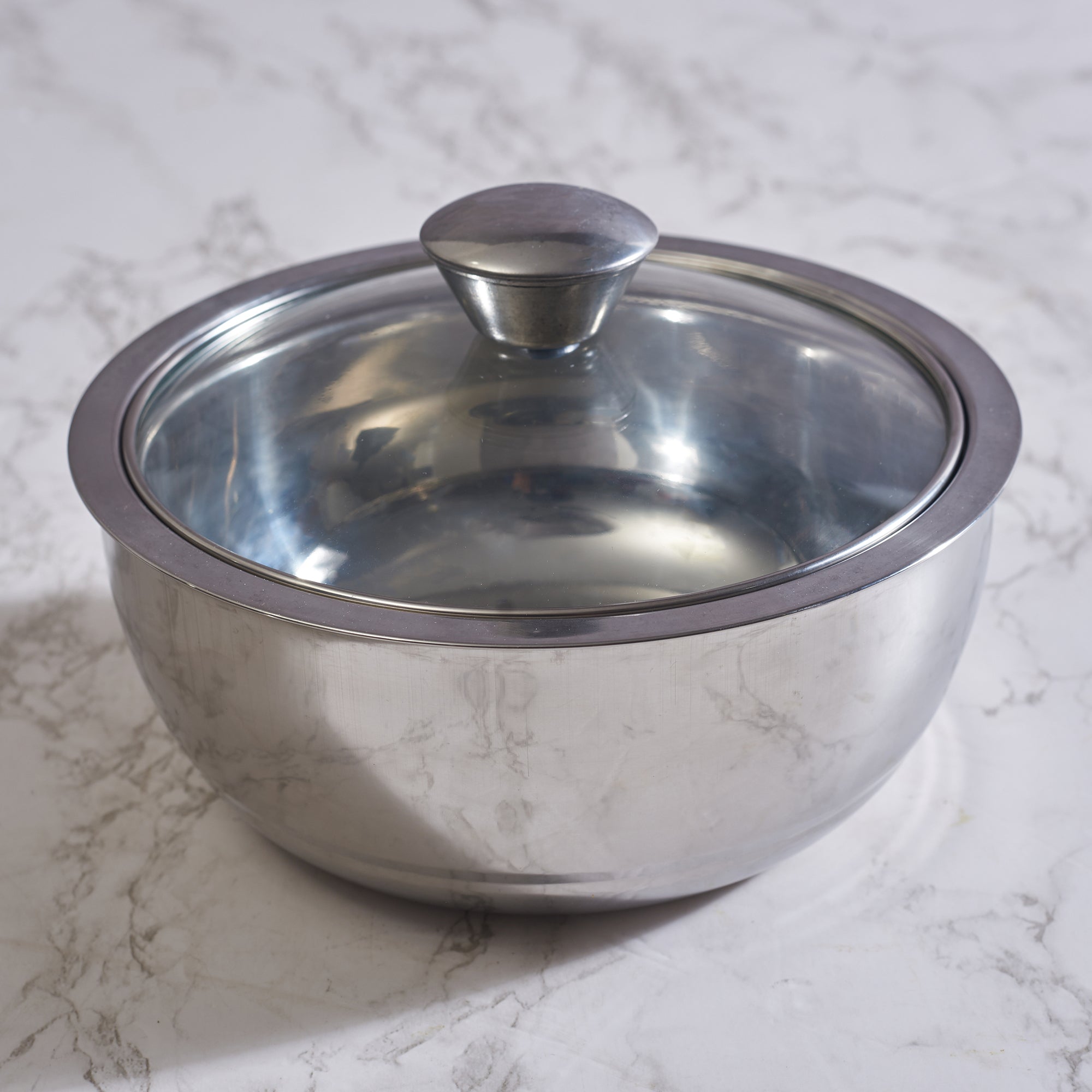 Sapphire Double Wall Insulated Stainless Steel Meal Serve Combo Set of 3 in Silver Colour