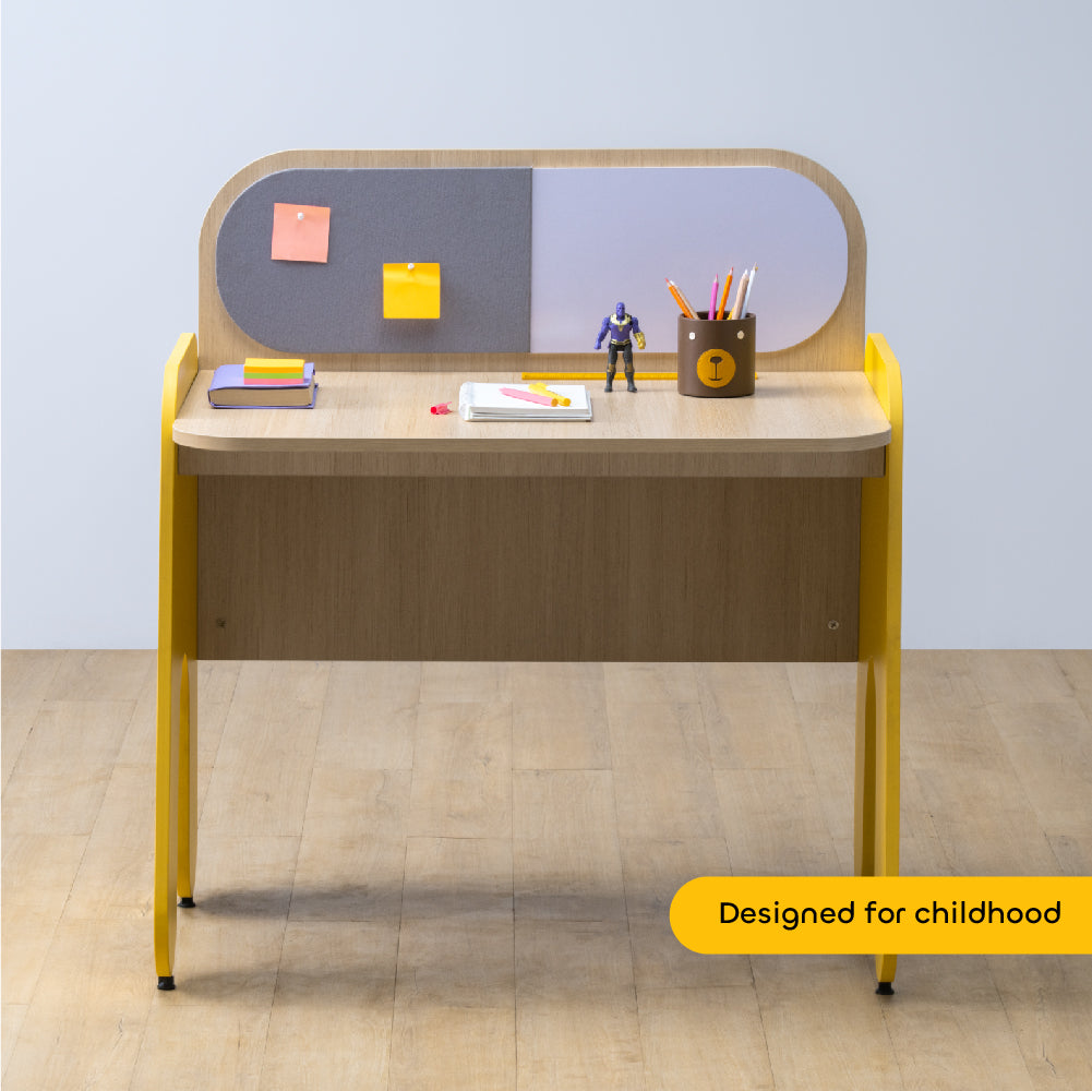 Rockstar  Study Desk in Yellow Colour