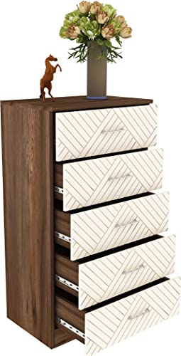 Saville Chest of 5 Drawers in Dark Vogue Colour