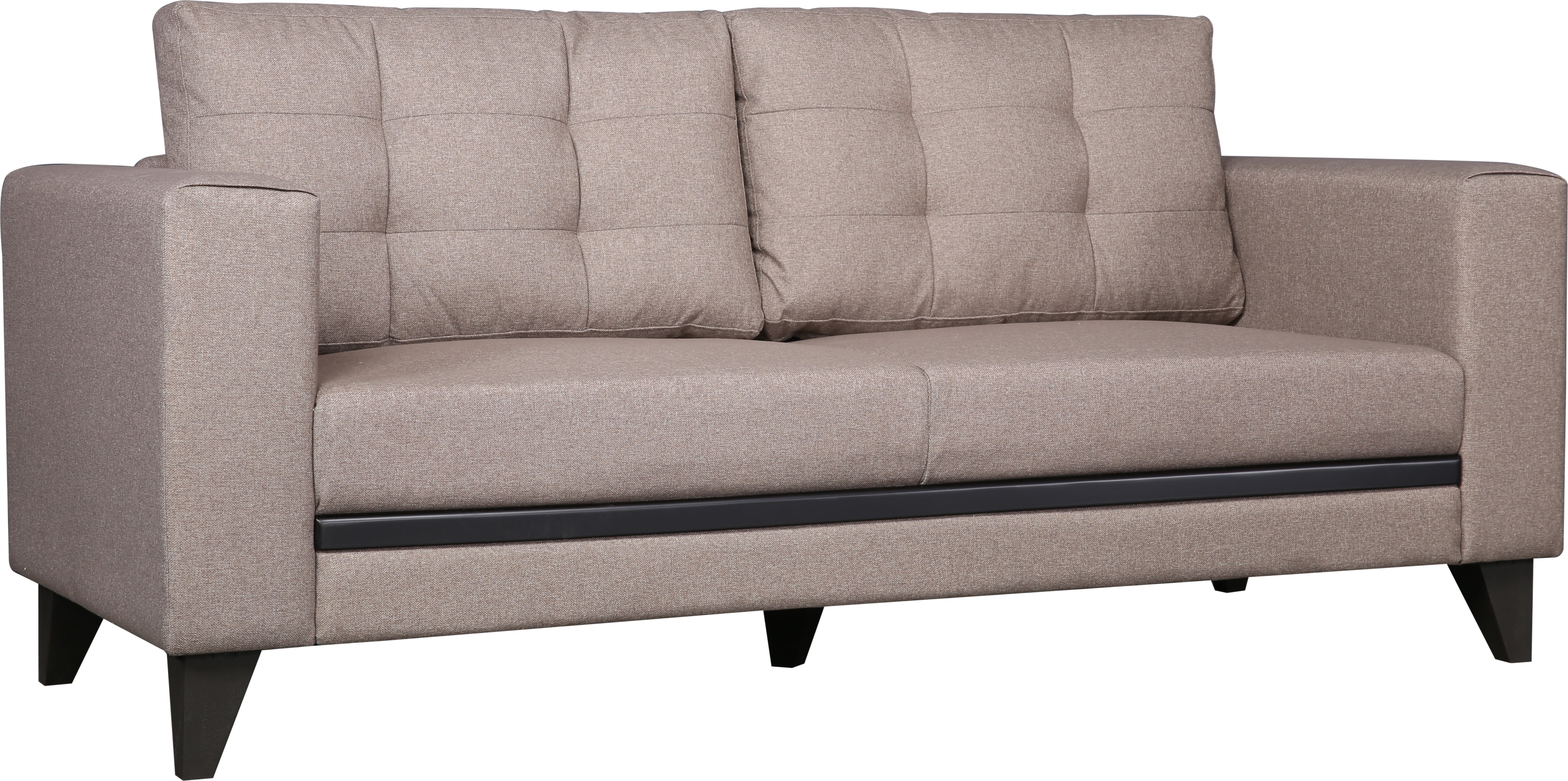 Garcia Fabric 3 Seater Sofa in Brown Colour