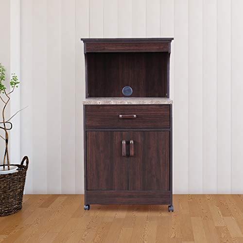 Murano Marble Finish Top Microwave Unit in Wenge Colour
