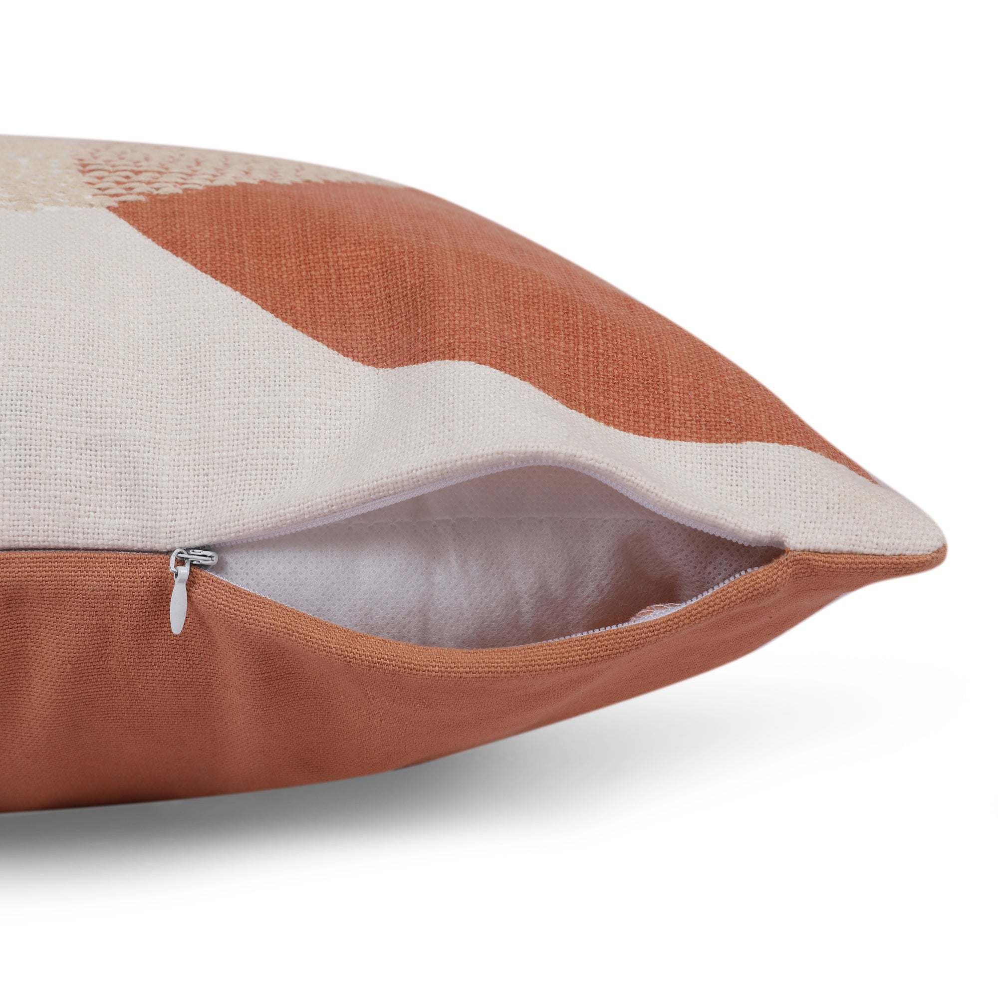 Modern Chic Cushion Cover Rust/Off White, 40X40cm
