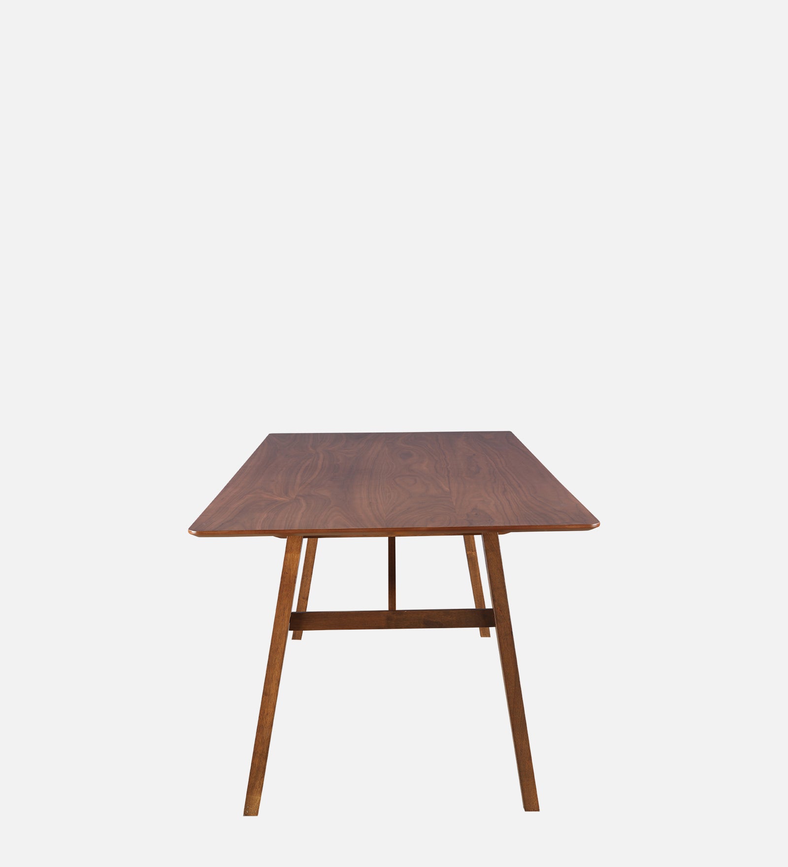 Lillian Solidwood Six Seater Dining Set With Bench in Walnut Colour