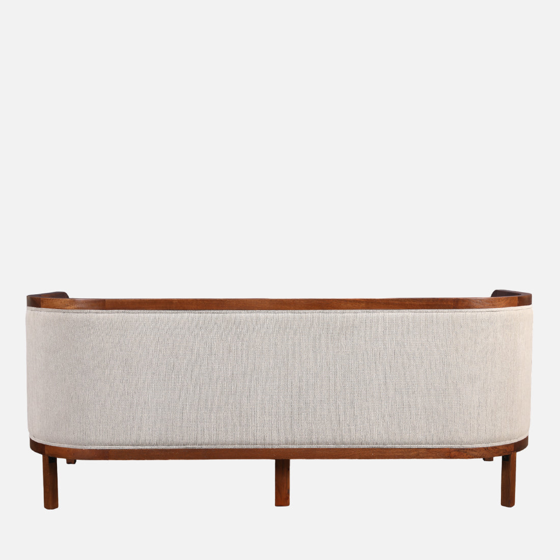 Siam Solidwood Three Seater Sofa in Beige Colour