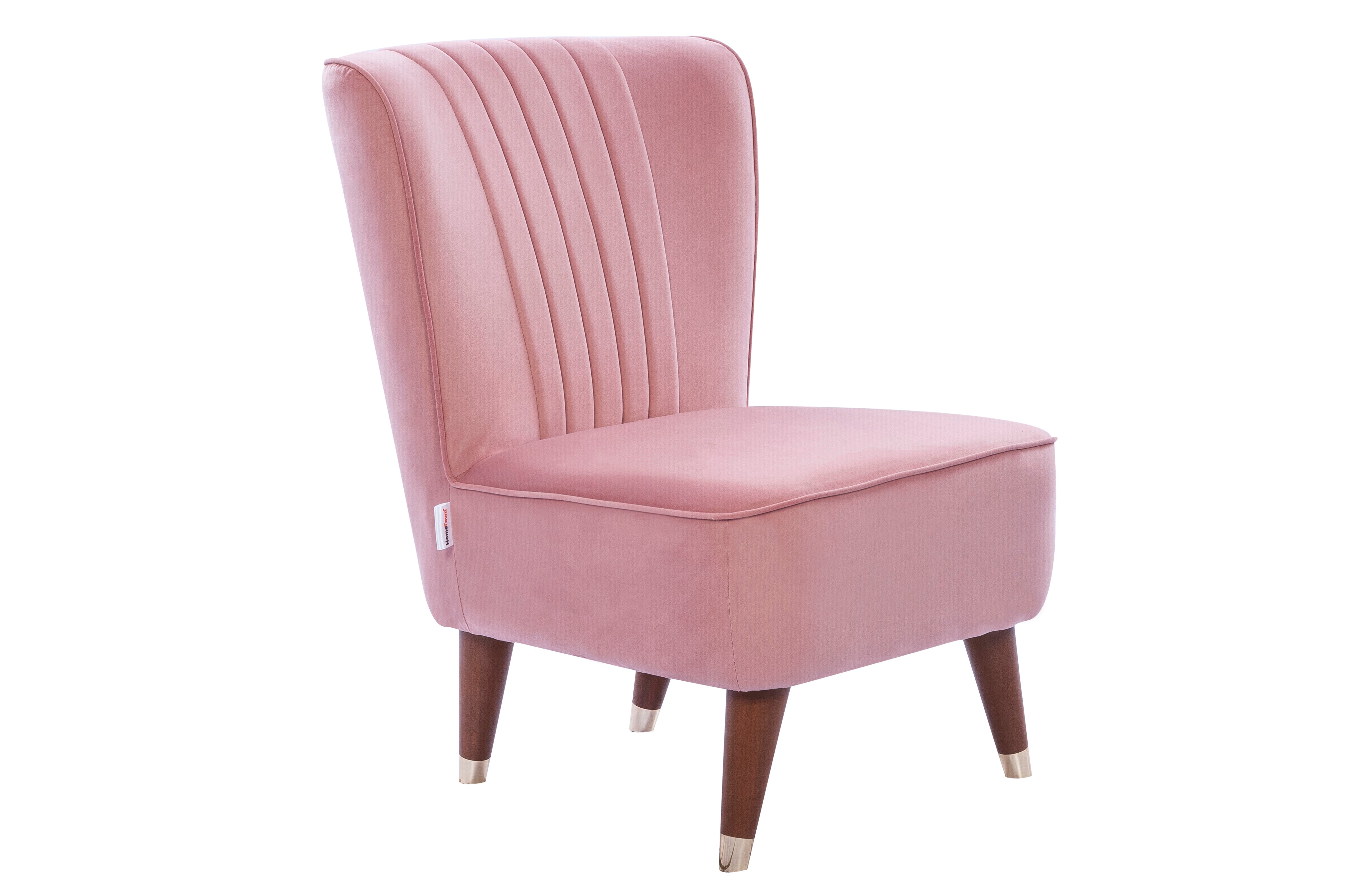 Jane Velvet Accent Chair in Pink Colour
