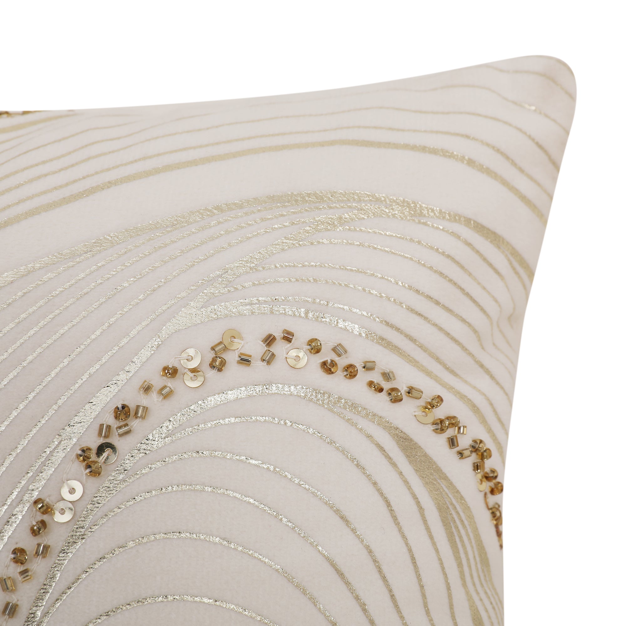Swarna Cushion Cover White, 30x30cm