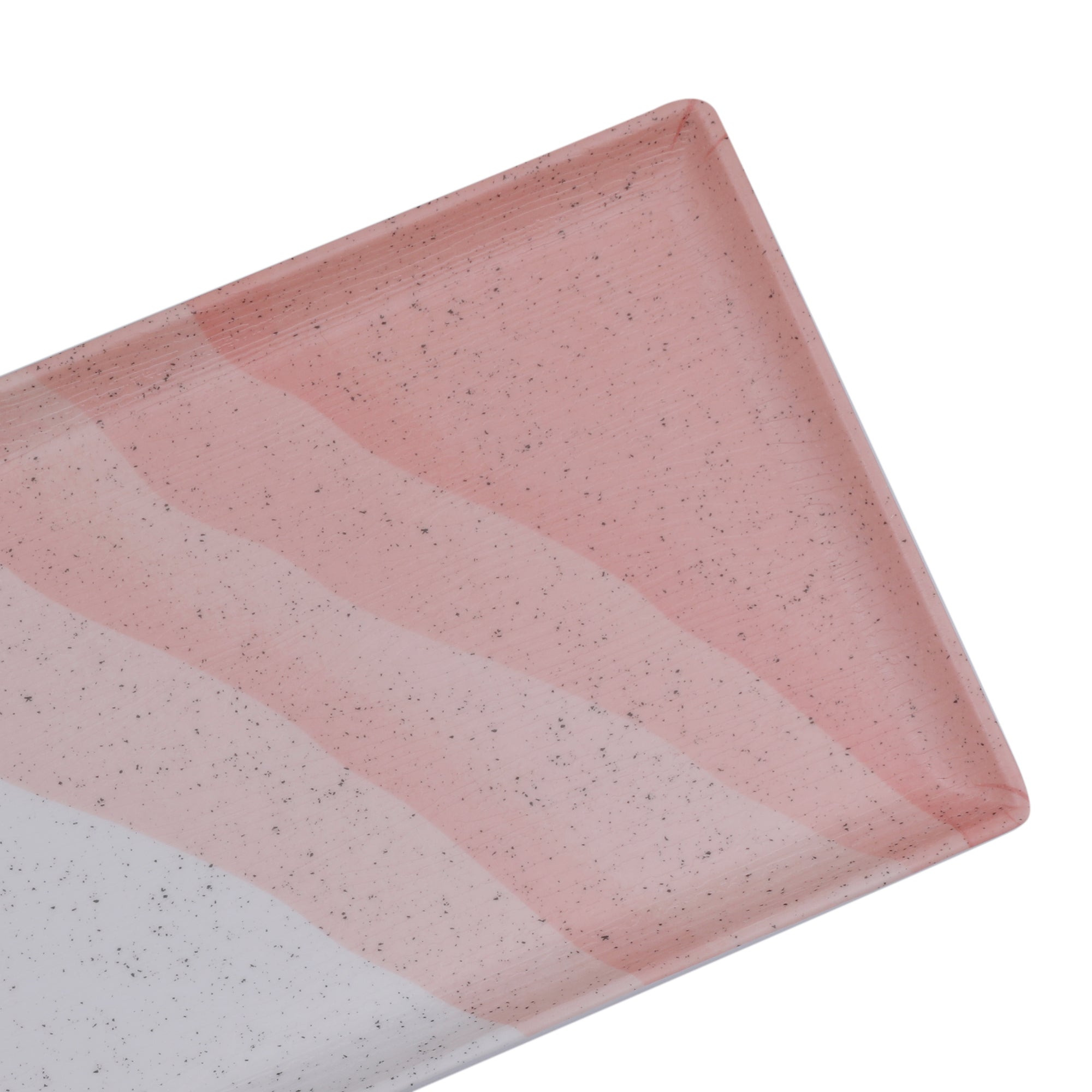 Emilia Melamine Speckles Platter Large in Pink Colour