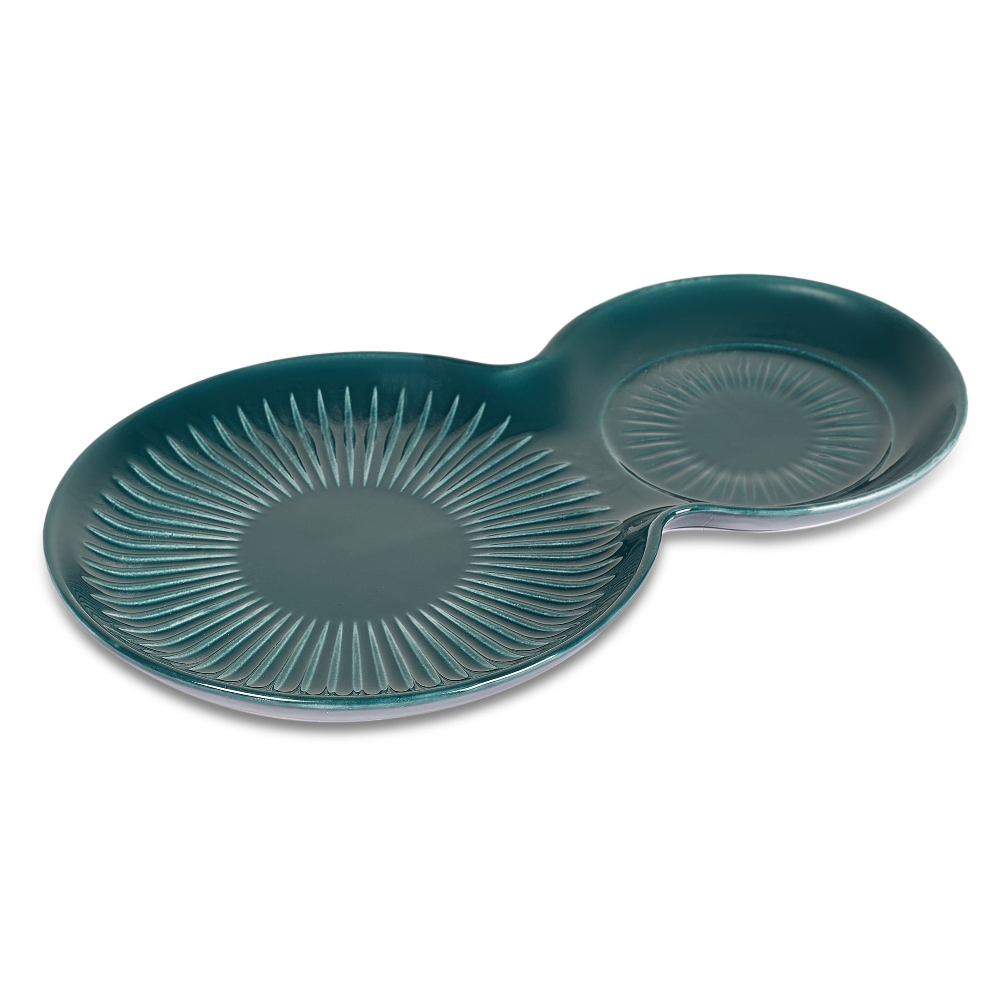 Ace Ceramic Soup Cup & Serving Platter Combo in Assorted Colour