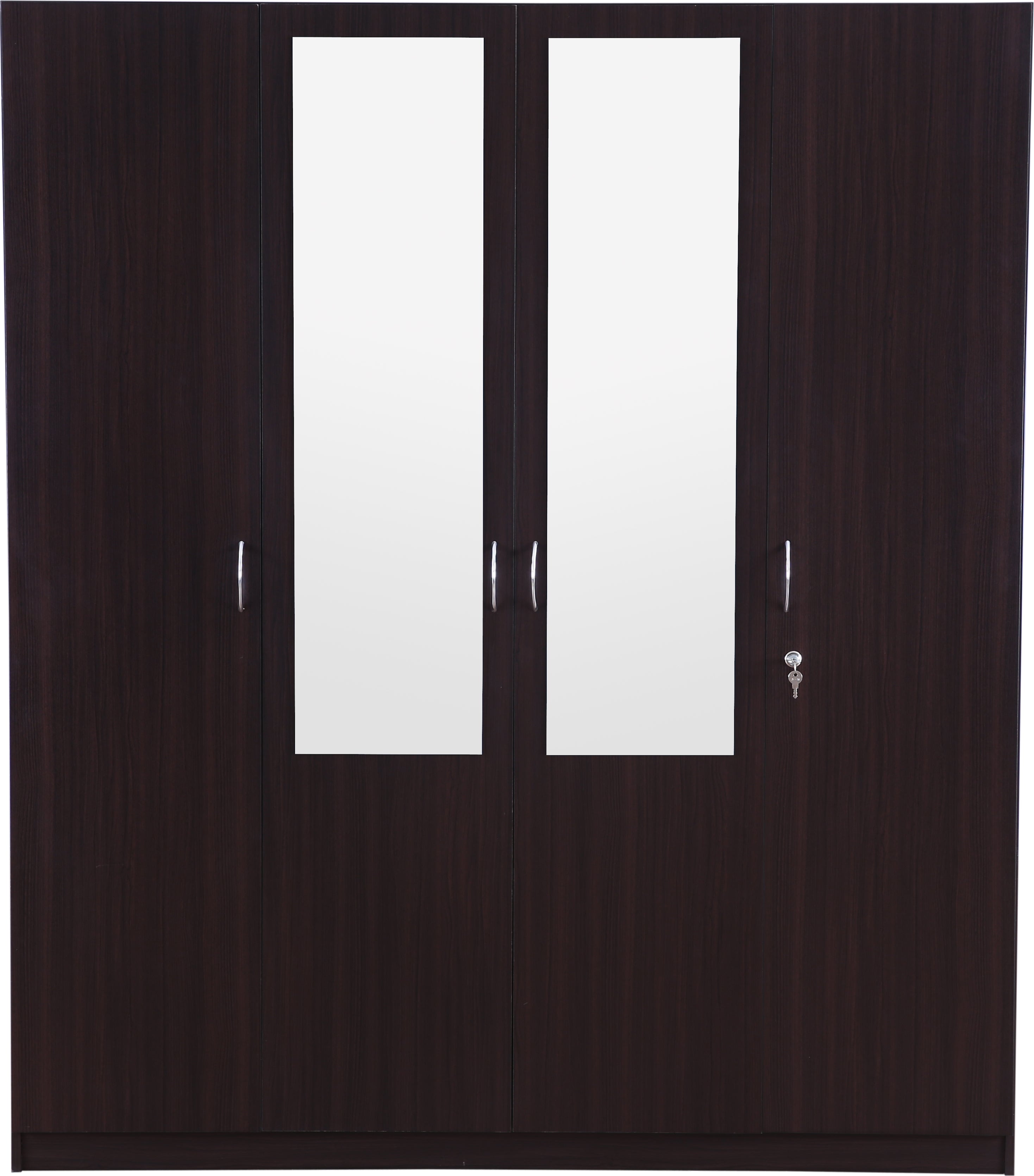 Allen 4 door wardrobe in Walnut Colour