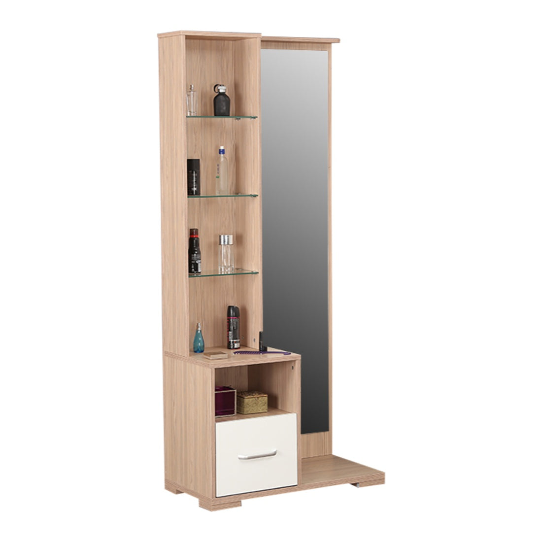 Ambra Dresser with mirror in Oak Colour