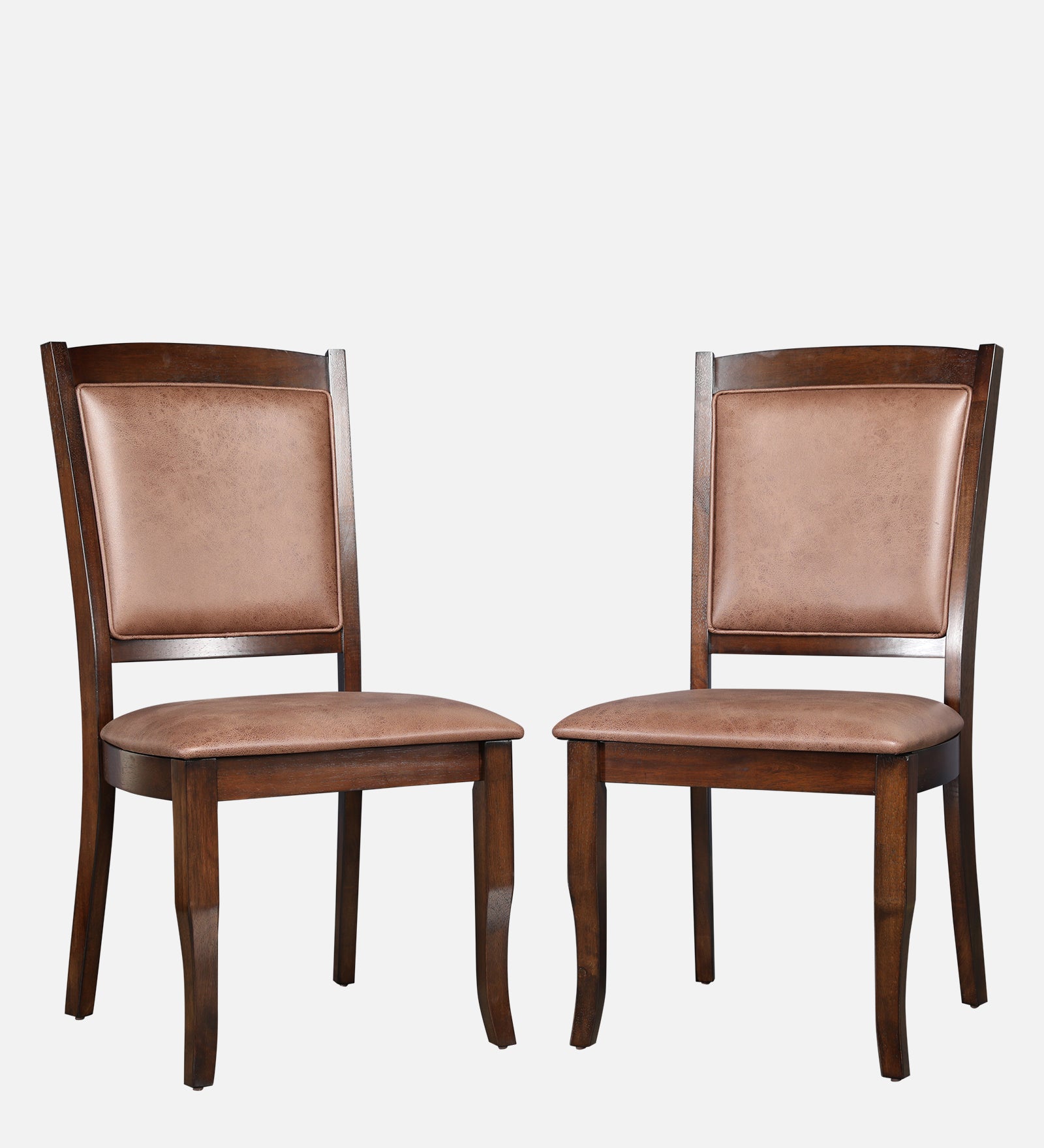Nexus Solidwood Dining Chair Set Of 2 in Antique Cherry Colour