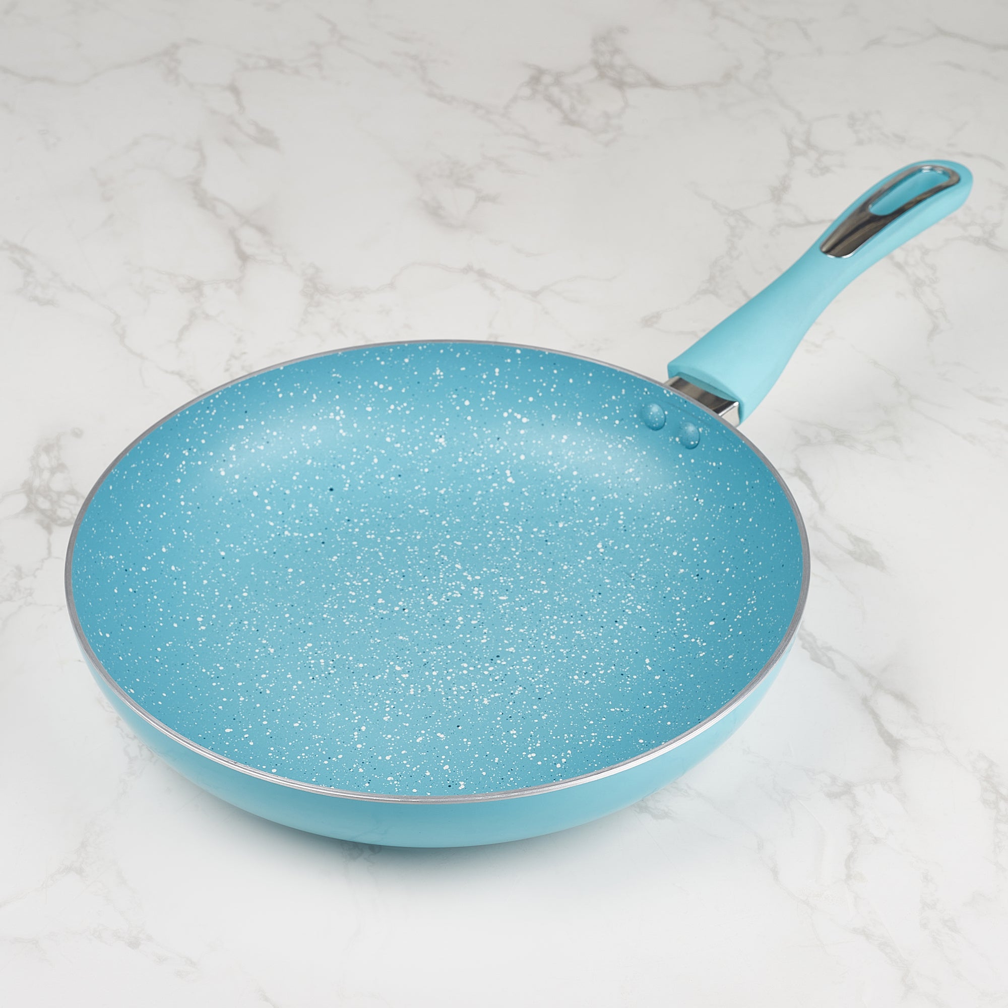 MasterCook+ 100% Virgin Aluminium Non-Stick Fry Pan 28cm in Teal Colour