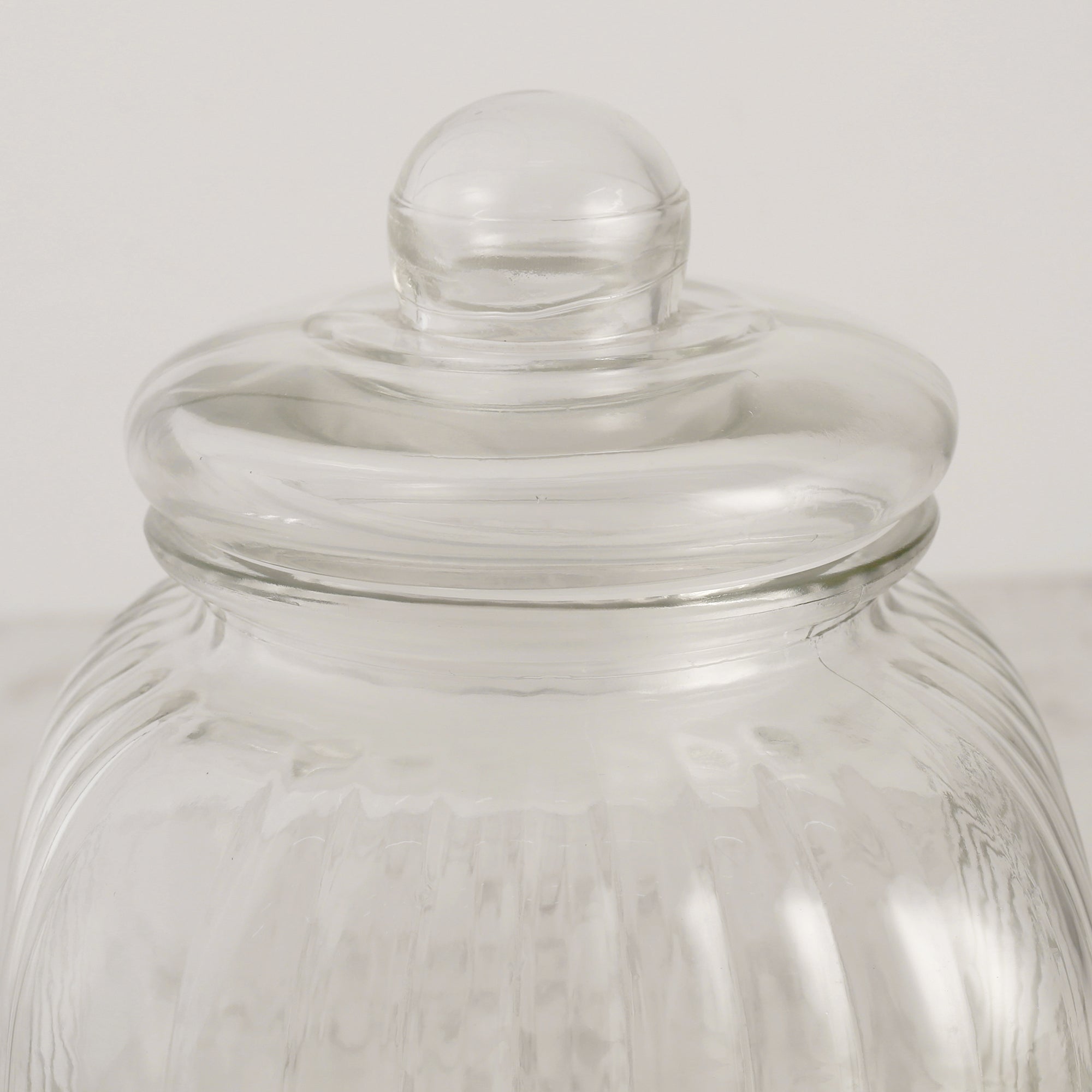 Robust Glass Jar 3000 ml with Lid in Transparent Colour
