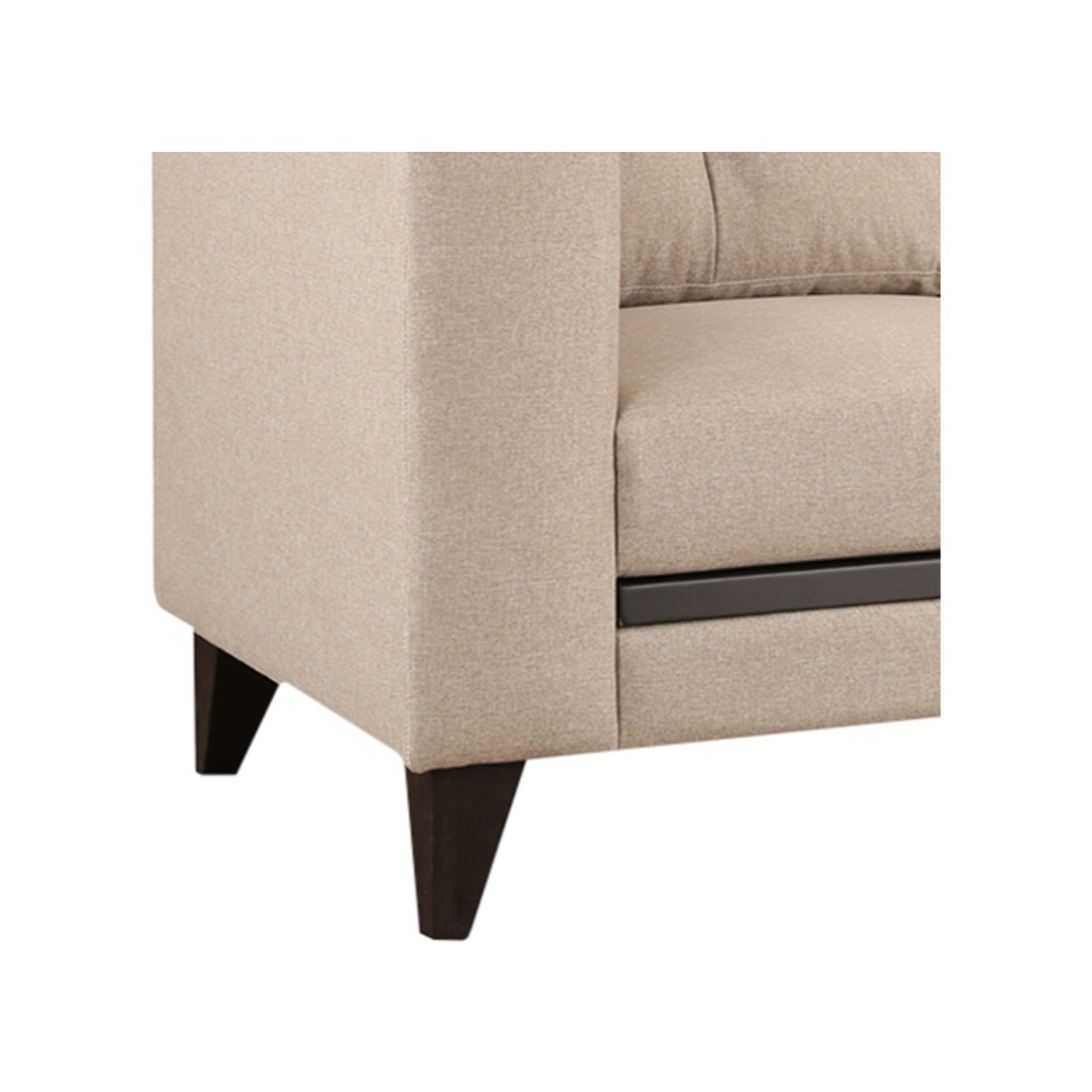 Garcia Fabric Two Seater Sofa in Beige Colour