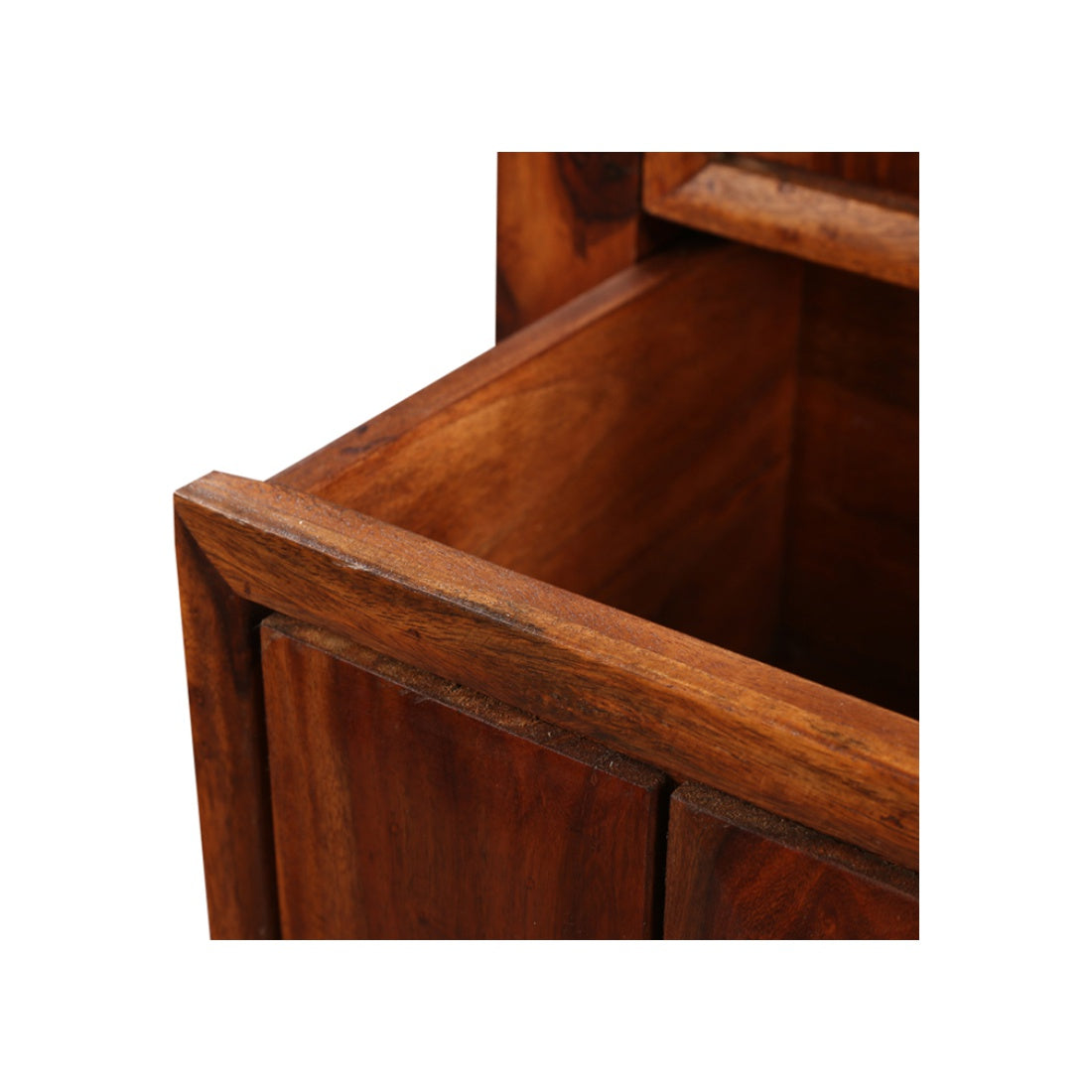 Woodrow Sheesham Wood(Rosewood) Night Stand in Honey Colour