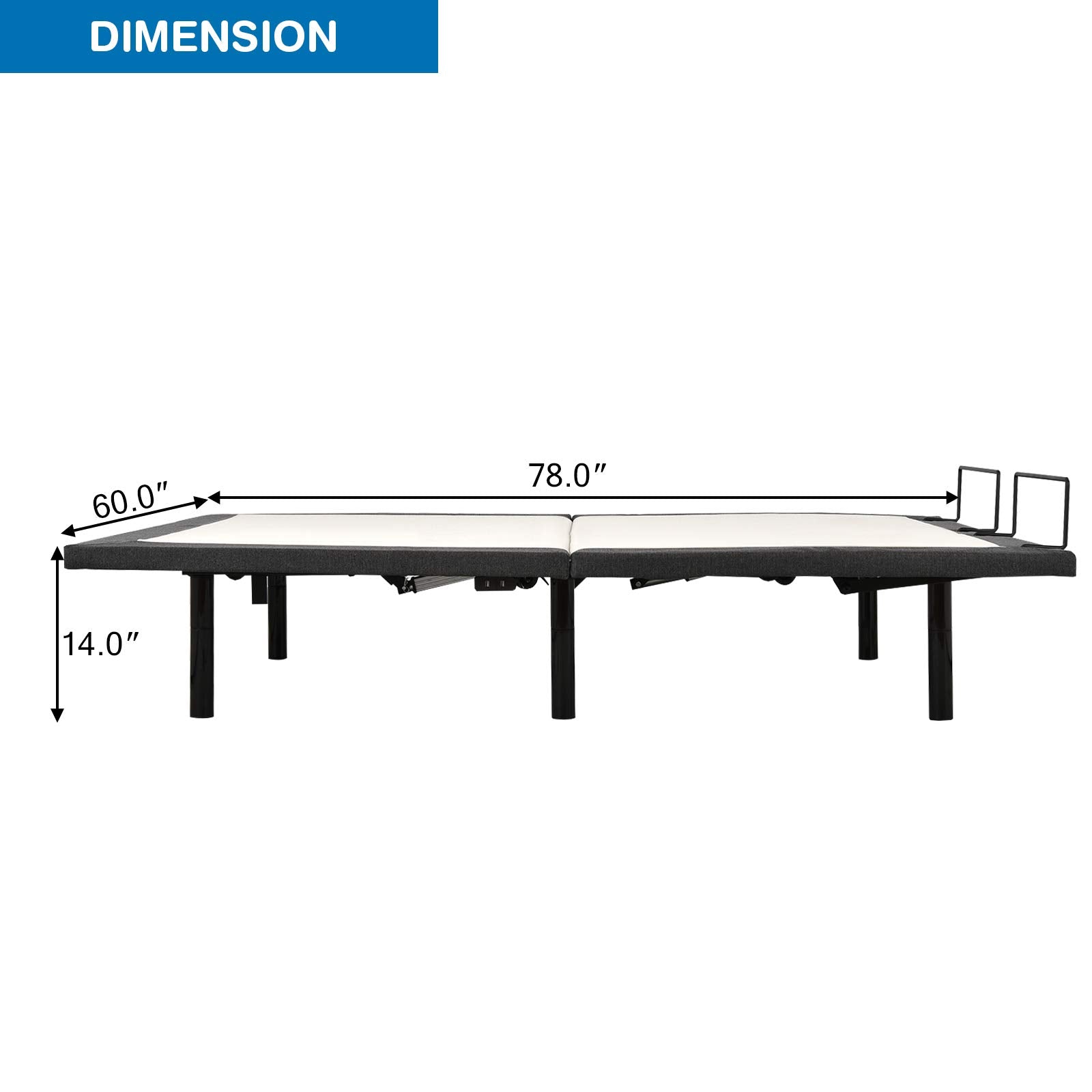Adjustable Bed Base with Wireless Remote (Twin-XL) / (Queen)
