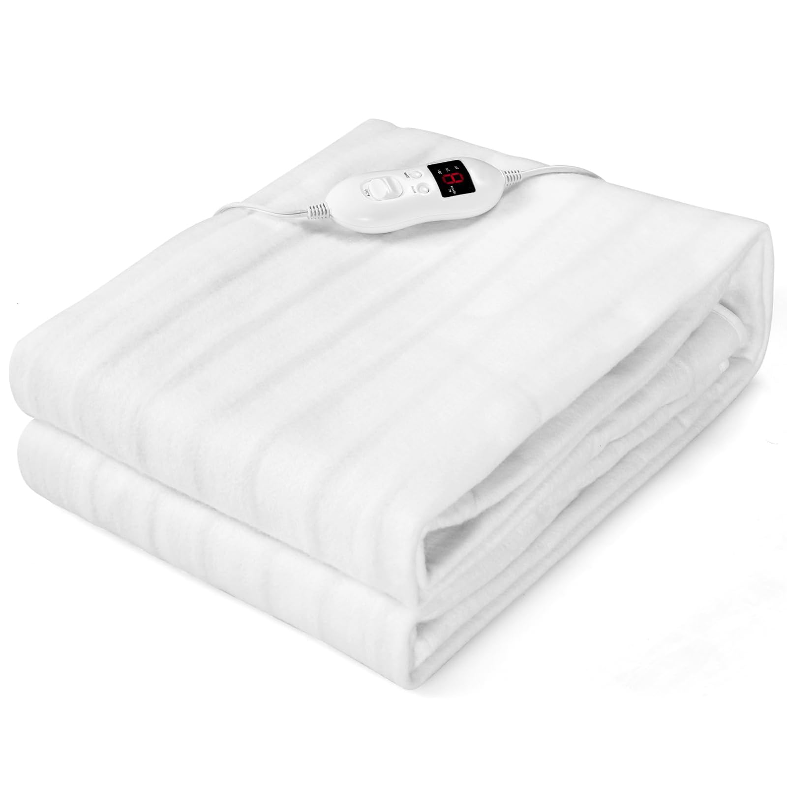 Heated Mattress Pad Twin, Single Electric Mattress Pad Bed Warmer with 8 Heat Settings & 10H Timer, Overheat Protection, Machine Washable