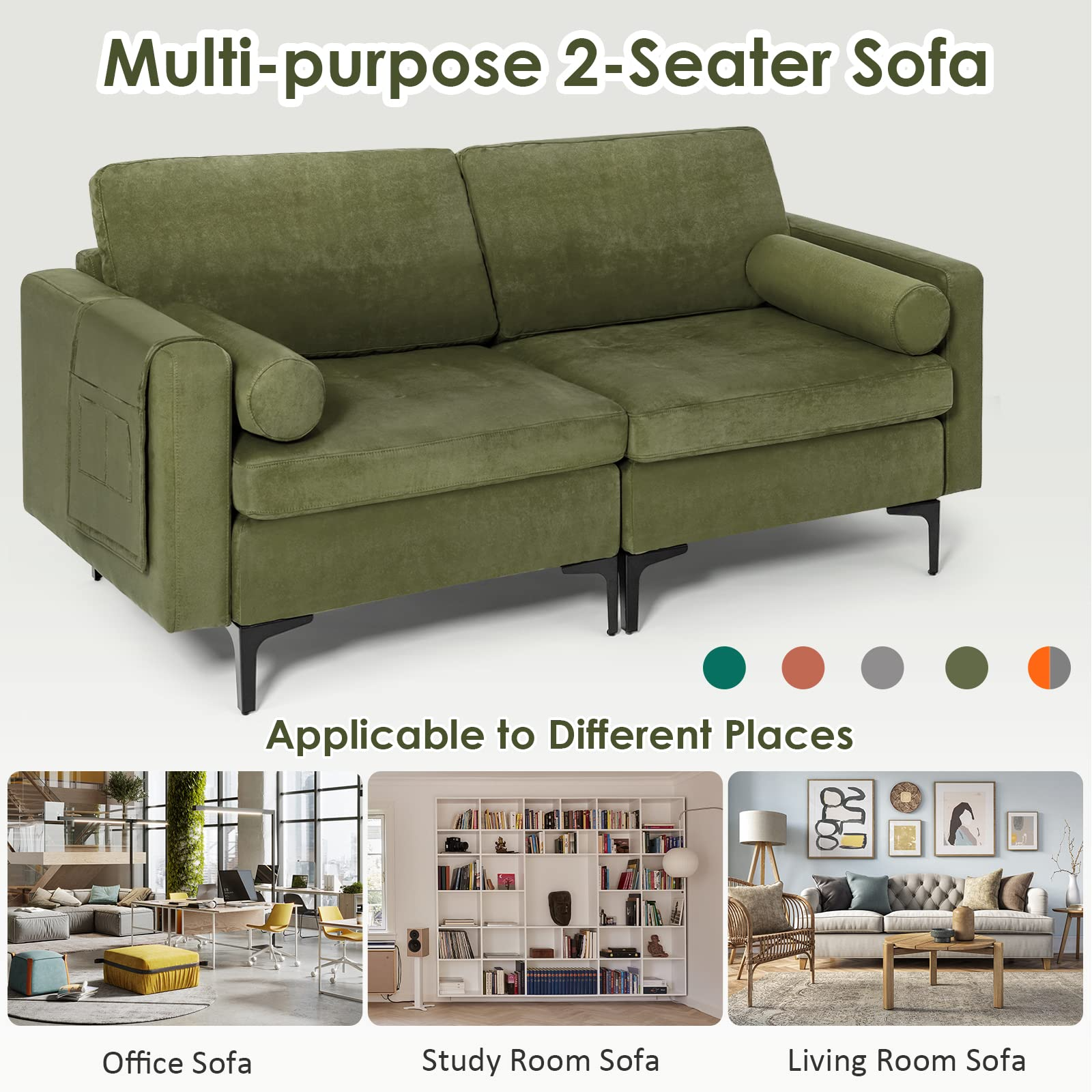 Heavy Duty Sleeper Sofa Couch for Living Room