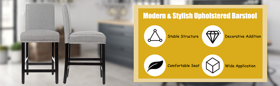 Bar Stools Set of 2