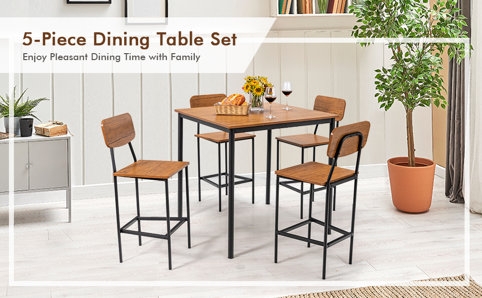 5-Piece Dining Table Set