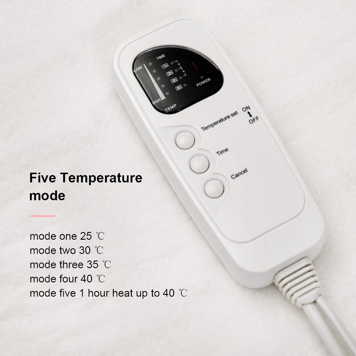 Smart Electric Heated Mattress Pad, Heating Bed Topper Blankets w/ Low-Voltage,Fast Heating