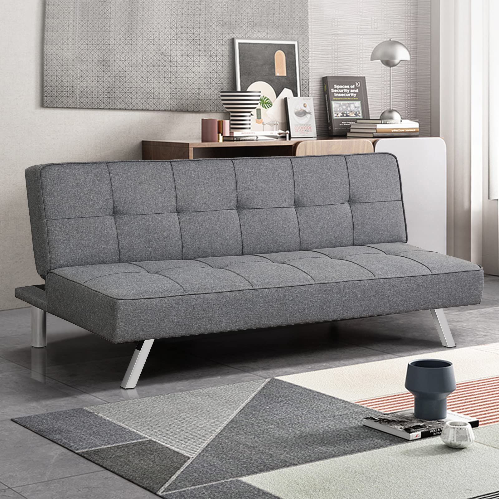 3 Seater Convertible Sofa Bed with 3 Adjustable Angles