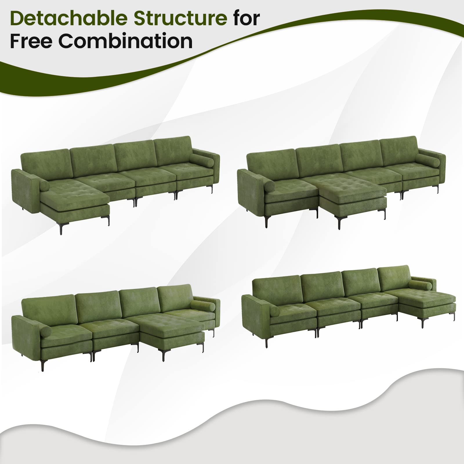 Heavy Duty Sleeper Sofa Couch for Living Room