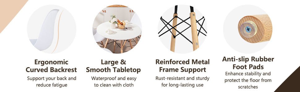 Dining Table Set for 4