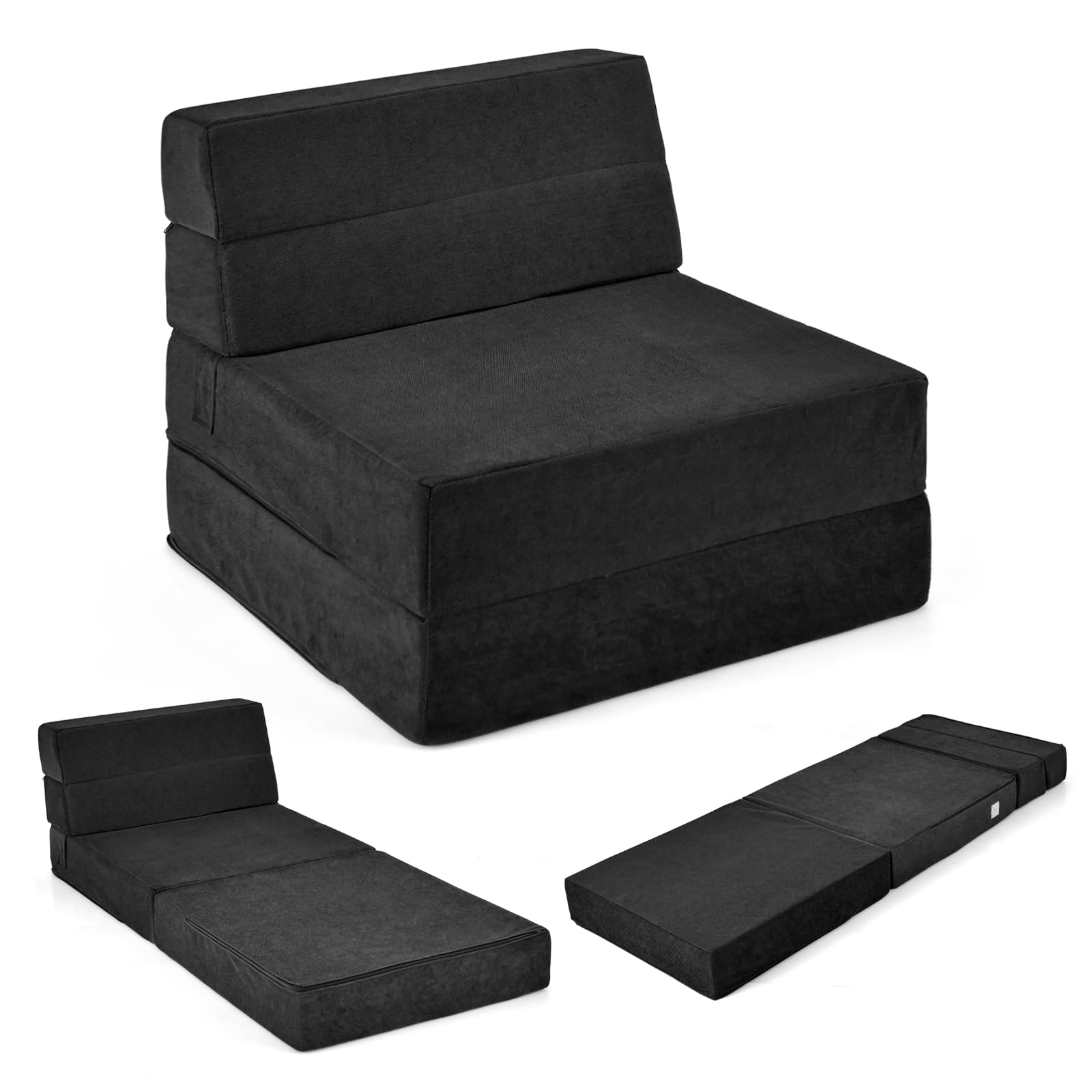 Folding Floor Sofa Bed, Convertible Sleeper Chair Bed