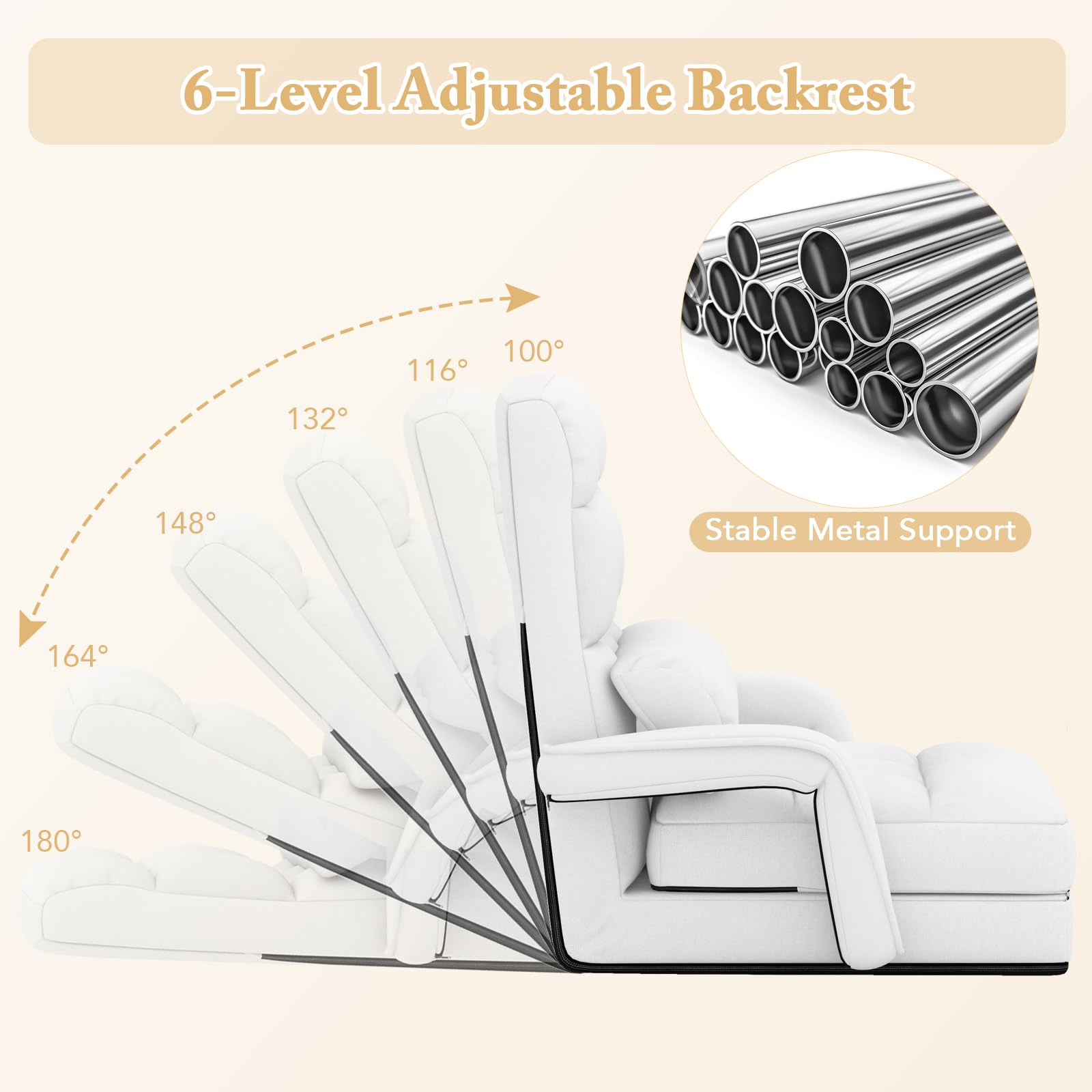 Foldable Floor Lazy Sofa Chair