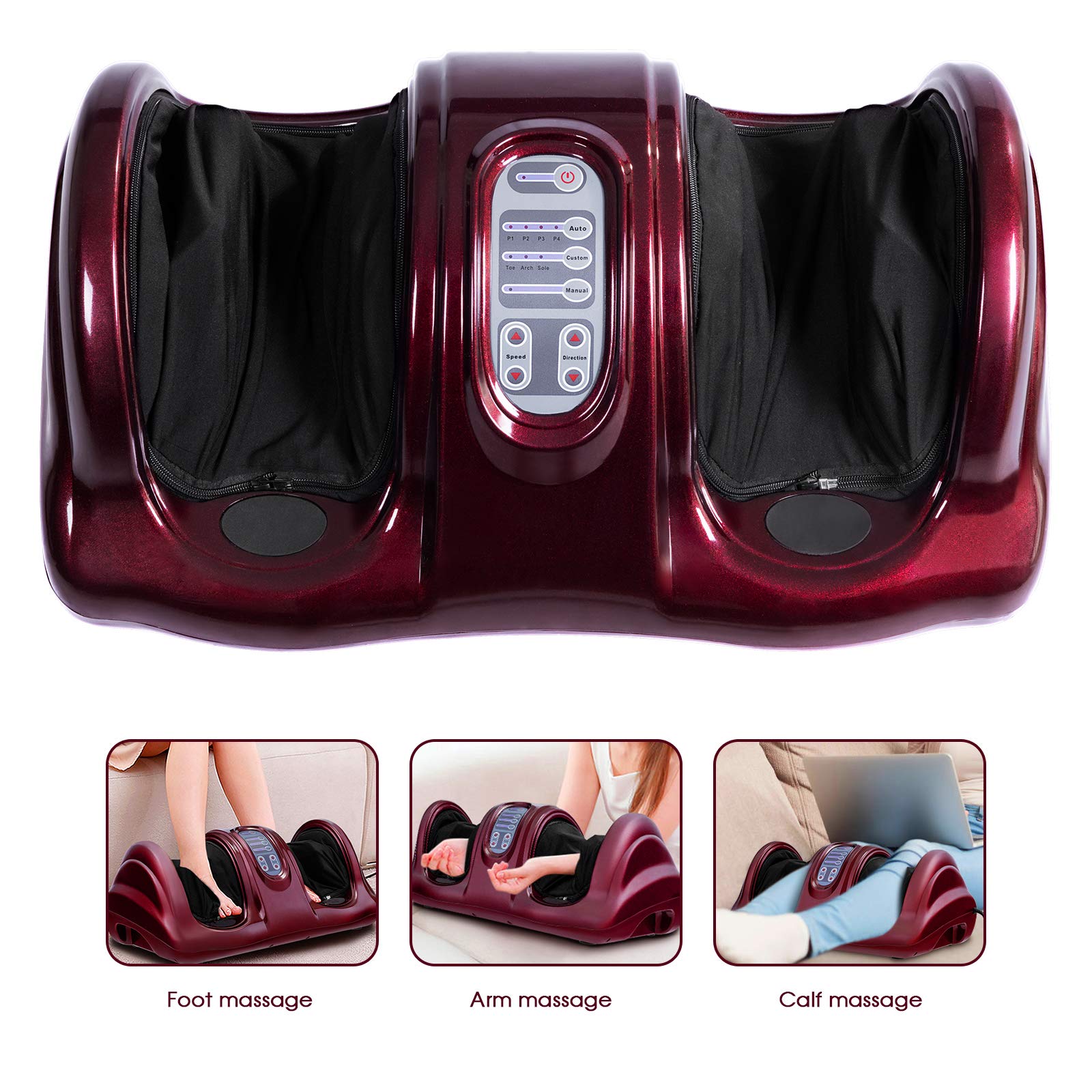 Electric Shiatsu Foot Massager with Remote and 4 Massage Modes