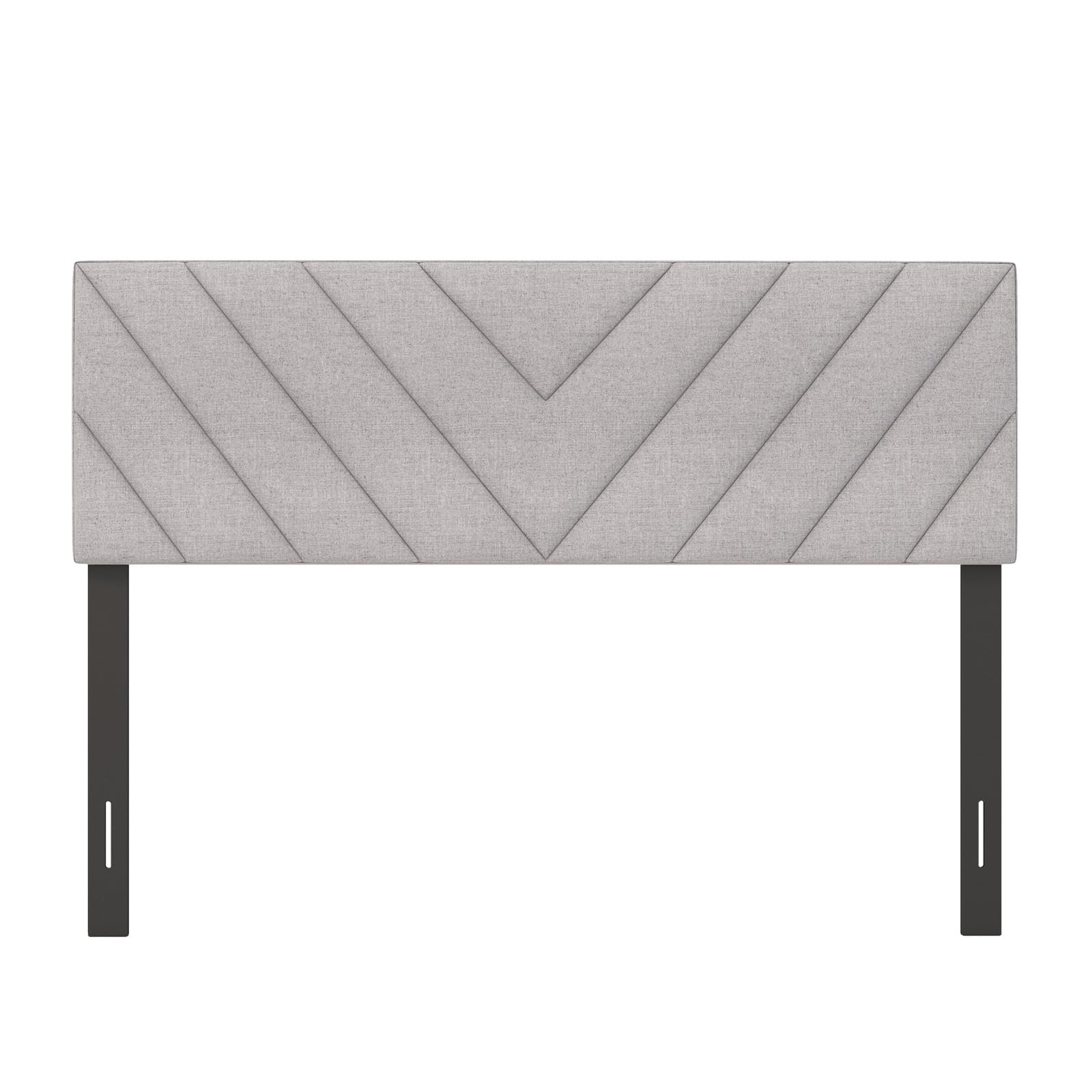 Linen Fabric Upholstered Headboard for Full/Queen Size Bed, Gray