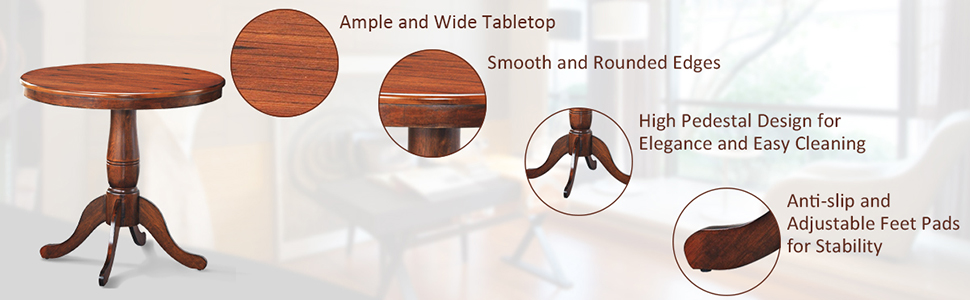 Pedestal Side Table