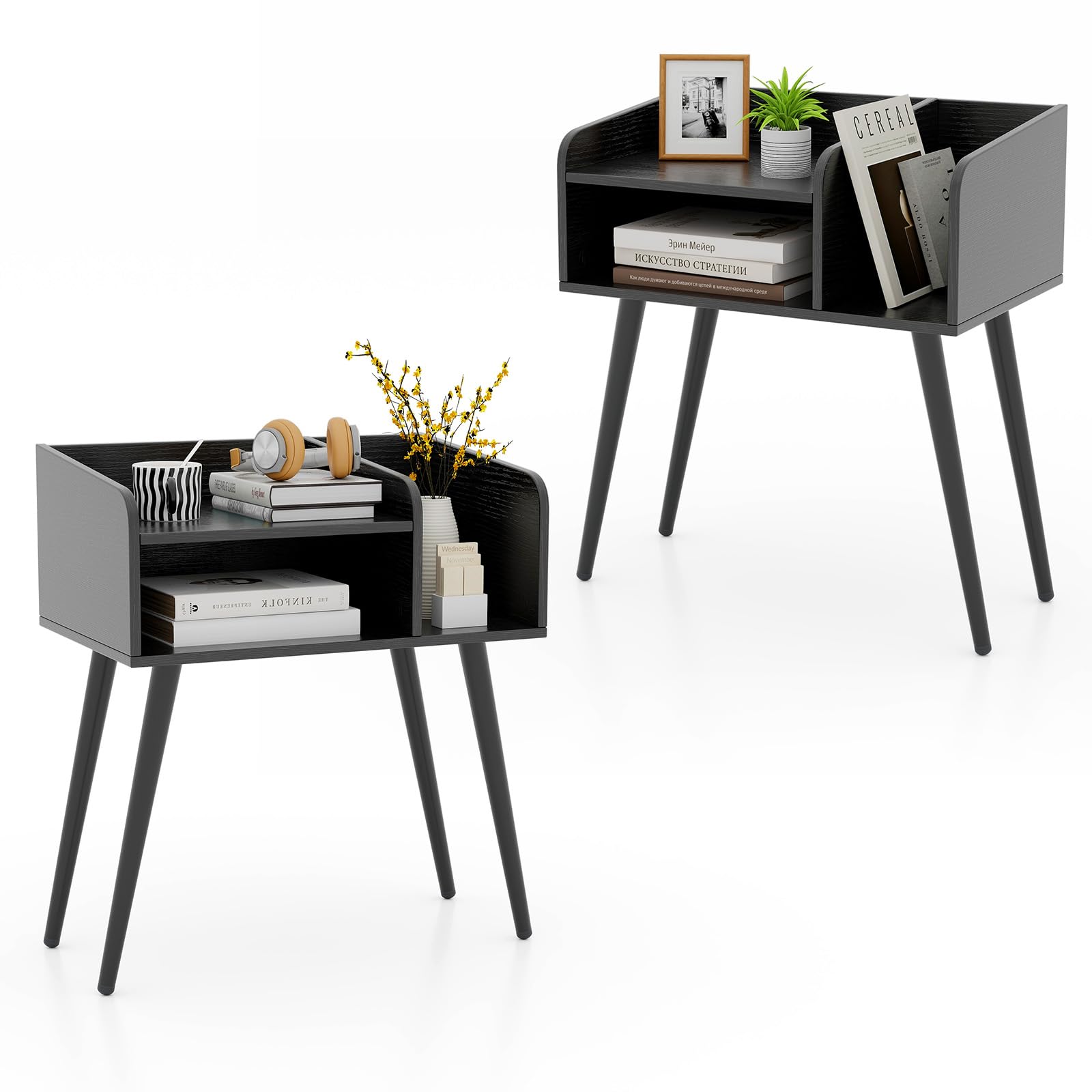 Nightstand with Open Shelves（1/2）