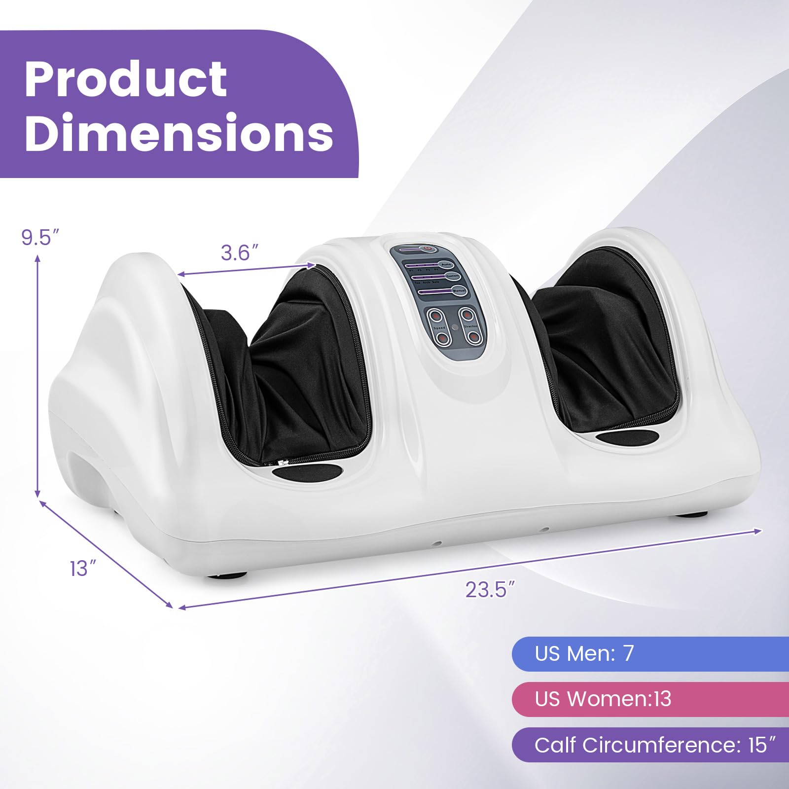 Electric Shiatsu Foot Massager with Remote and 4 Massage Modes