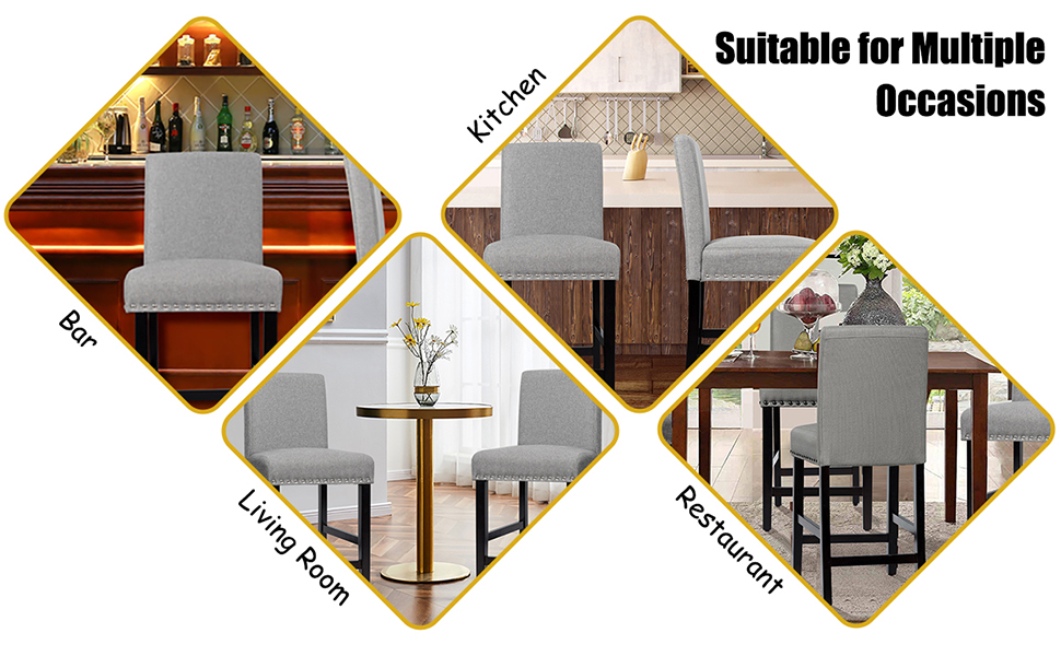 Bar Stools Set of 2