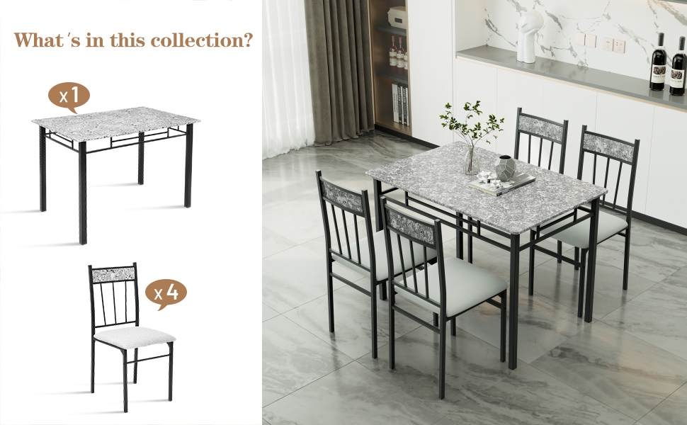 Kitchen Table Set for 4