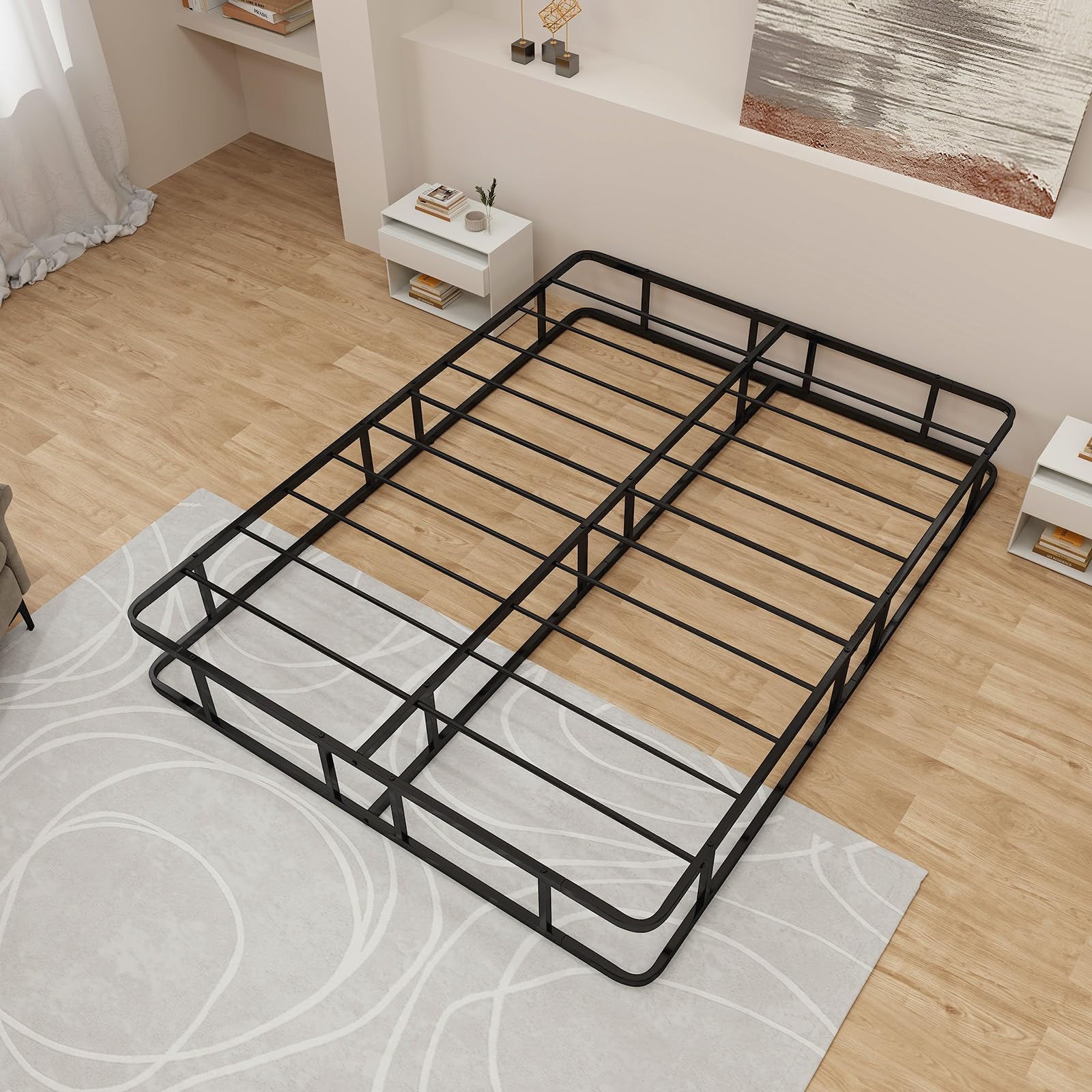 Queen Size Metal Platform Bed Frame