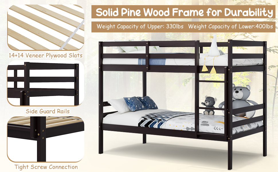 bunk bed twin over twin